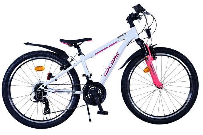 Volare XC Race Kinderfiets - 24 inch - 21 speed - Wit Roze 1 Volare XC Race Kinderfiets - 24 inch - 21 speed - Wit Roze