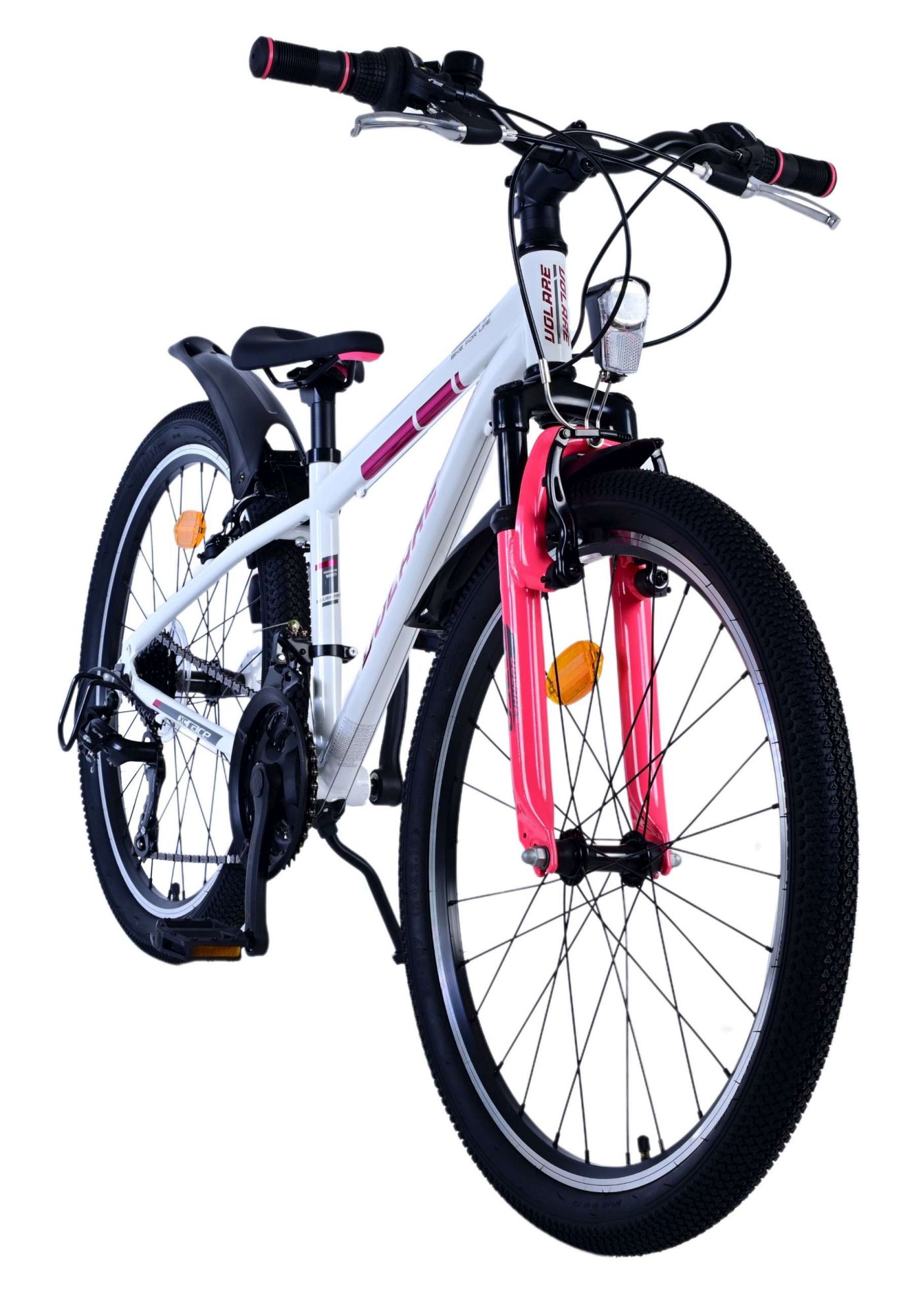 Volare XC Race Kinderfiets - 24 inch - 21 speed - Wit Roze 6 Volare XC Race Kinderfiets - 24 inch - 21 speed - Wit Roze - Afbeelding 6