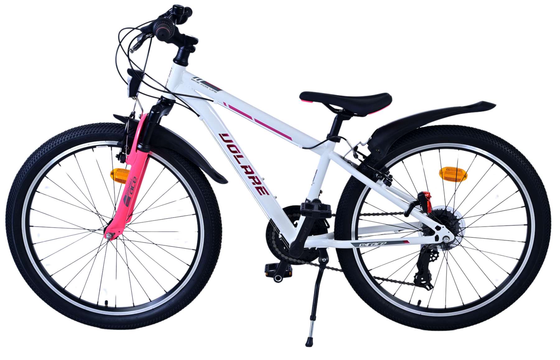 Volare XC Race Kinderfiets - 24 inch - 21 speed - Wit Roze 8 Volare XC Race Kinderfiets - 24 inch - 21 speed - Wit Roze - Afbeelding 8