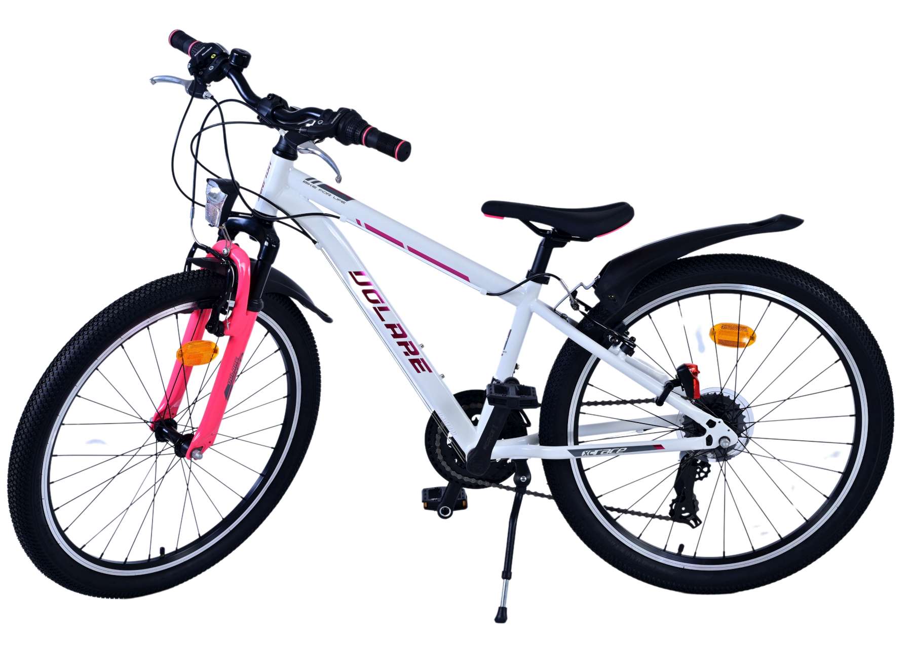 Volare XC Race Kinderfiets - 24 inch - 21 speed - Wit Roze 9 Volare XC Race Kinderfiets - 24 inch - 21 speed - Wit Roze - Afbeelding 9