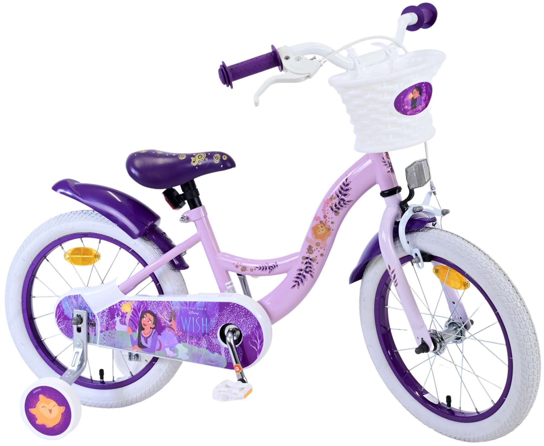 Disney Wish Kinderfiets - Meisjes - 16 inch - Paars 2 Disney Wish Kinderfiets - Meisjes - 16 inch - Paars - Afbeelding 2