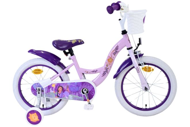 Disney Wish Kinderfiets - Meisjes - 16 inch - Paars 1 Disney Wish Kinderfiets - Meisjes - 16 inch - Paars