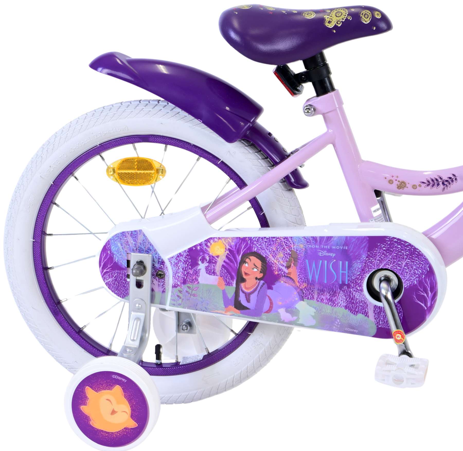 Disney Wish Kinderfiets - Meisjes - 16 inch - Paars 3 Disney Wish Kinderfiets - Meisjes - 16 inch - Paars - Afbeelding 3