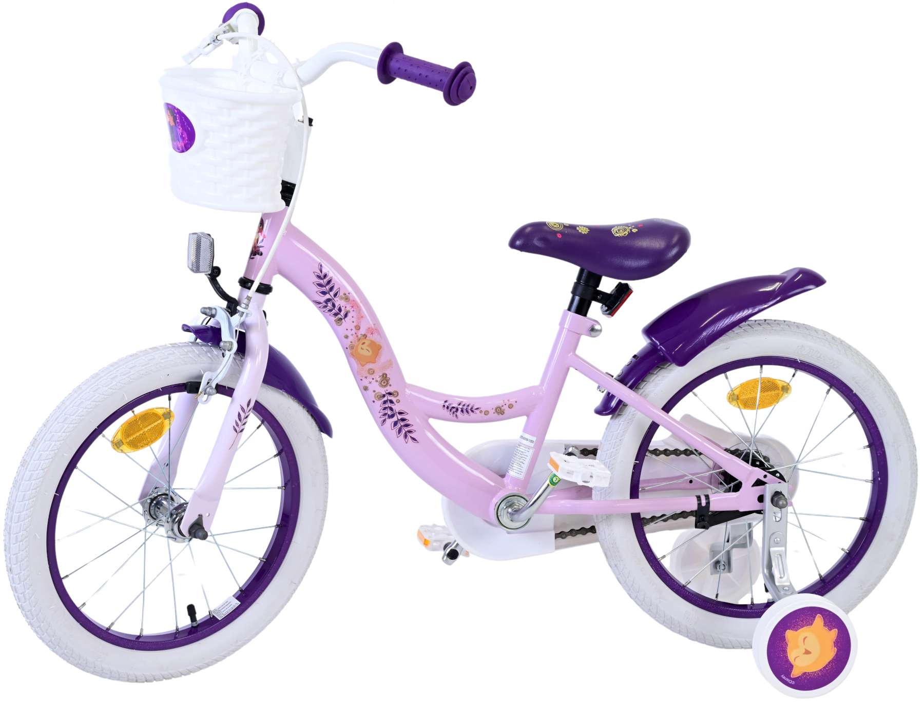 Disney Wish Kinderfiets - Meisjes - 16 inch - Paars 9 Disney Wish Kinderfiets - Meisjes - 16 inch - Paars - Afbeelding 9