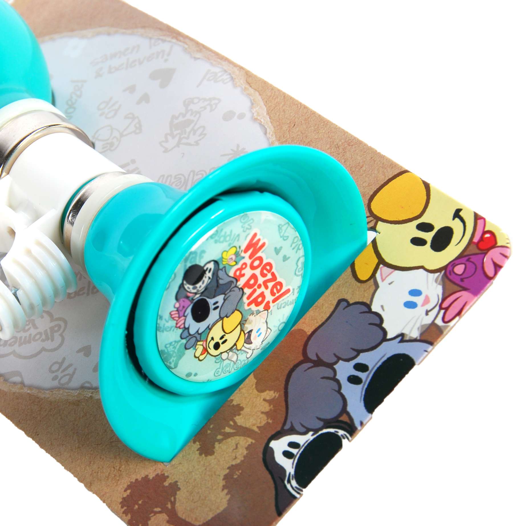 Woezel & Pip Fietstoeter - Kinderen - Mint Blauw 4 Woezel & Pip Fietstoeter - Kinderen - Mint Blauw - Afbeelding 4