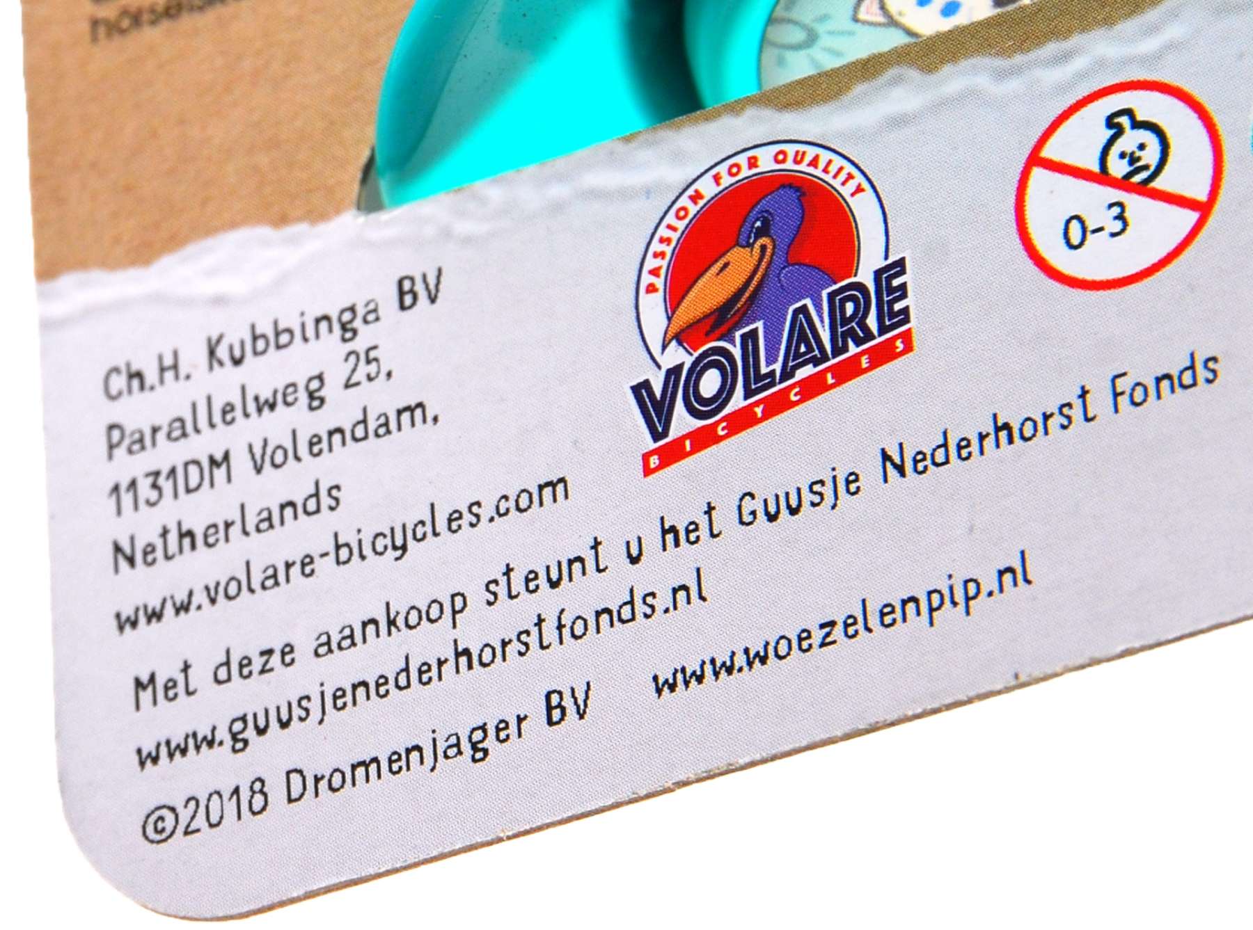 Woezel & Pip Fietstoeter - Kinderen - Mint Blauw 2 Woezel & Pip Fietstoeter - Kinderen - Mint Blauw - Afbeelding 2