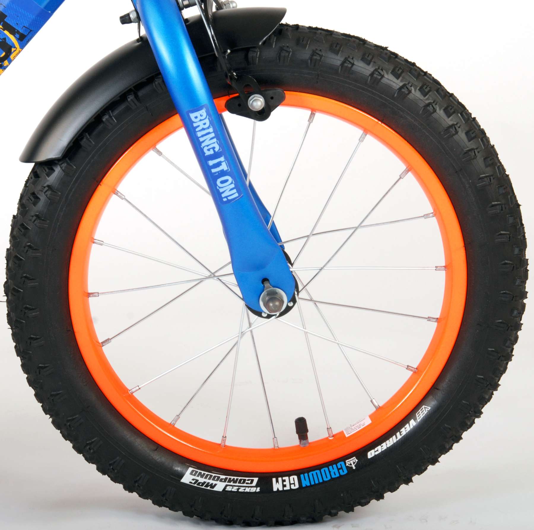 NERF Kinderfiets - Jongens - 16 inch - Satijn Blauw 2 NERF Kinderfiets - Jongens - 16 inch - Satijn Blauw - Afbeelding 2