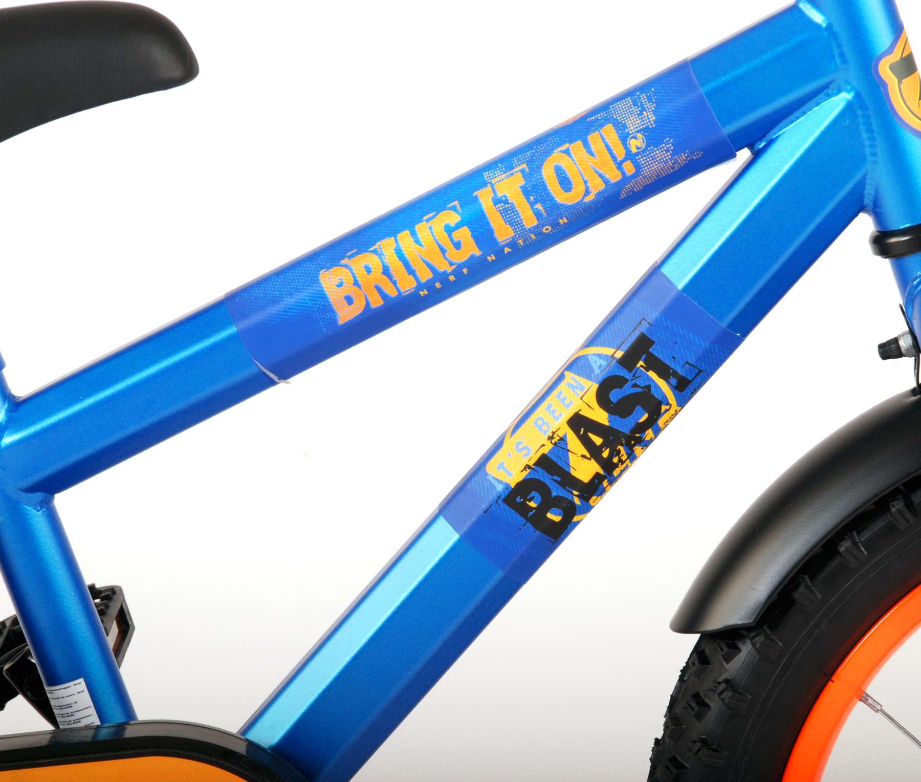NERF Kinderfiets - Jongens - 16 inch - Satijn Blauw 7 NERF Kinderfiets - Jongens - 16 inch - Satijn Blauw - Afbeelding 7