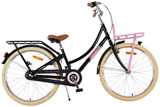 Volare Excellent Kinderfiets - Meisjes - 24 inch - Zwart - 3 Versnellingen 1 Volare Excellent Kinderfiets - Meisjes - 24 inch - Zwart - 3 Versnellingen