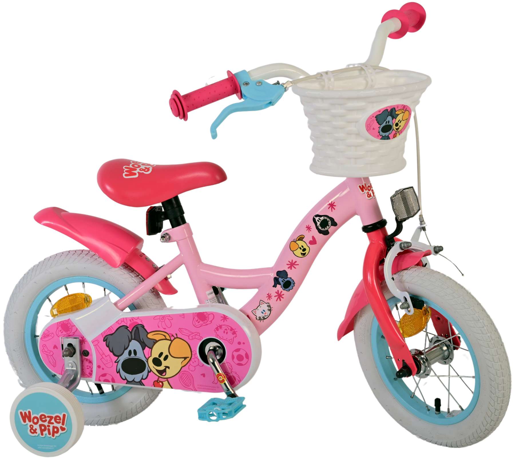 Woezel & Pip Kinderfiets - Meisjes - 12 inch - Roze 2 Woezel & Pip Kinderfiets - Meisjes - 12 inch - Roze - Afbeelding 2