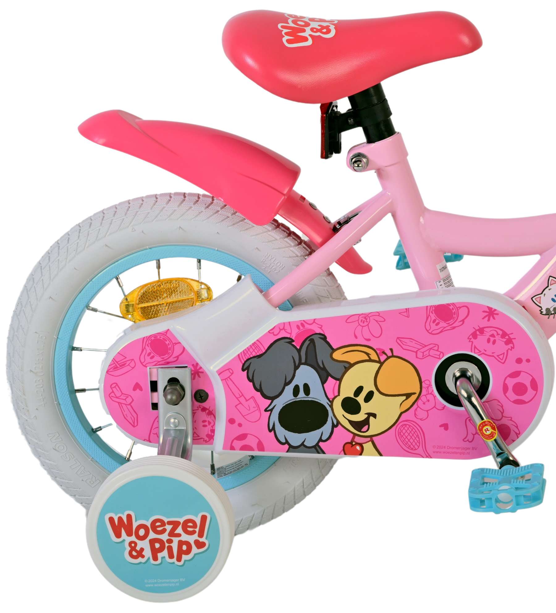 Woezel & Pip Kinderfiets - Meisjes - 12 inch - Roze 3 Woezel & Pip Kinderfiets - Meisjes - 12 inch - Roze - Afbeelding 3