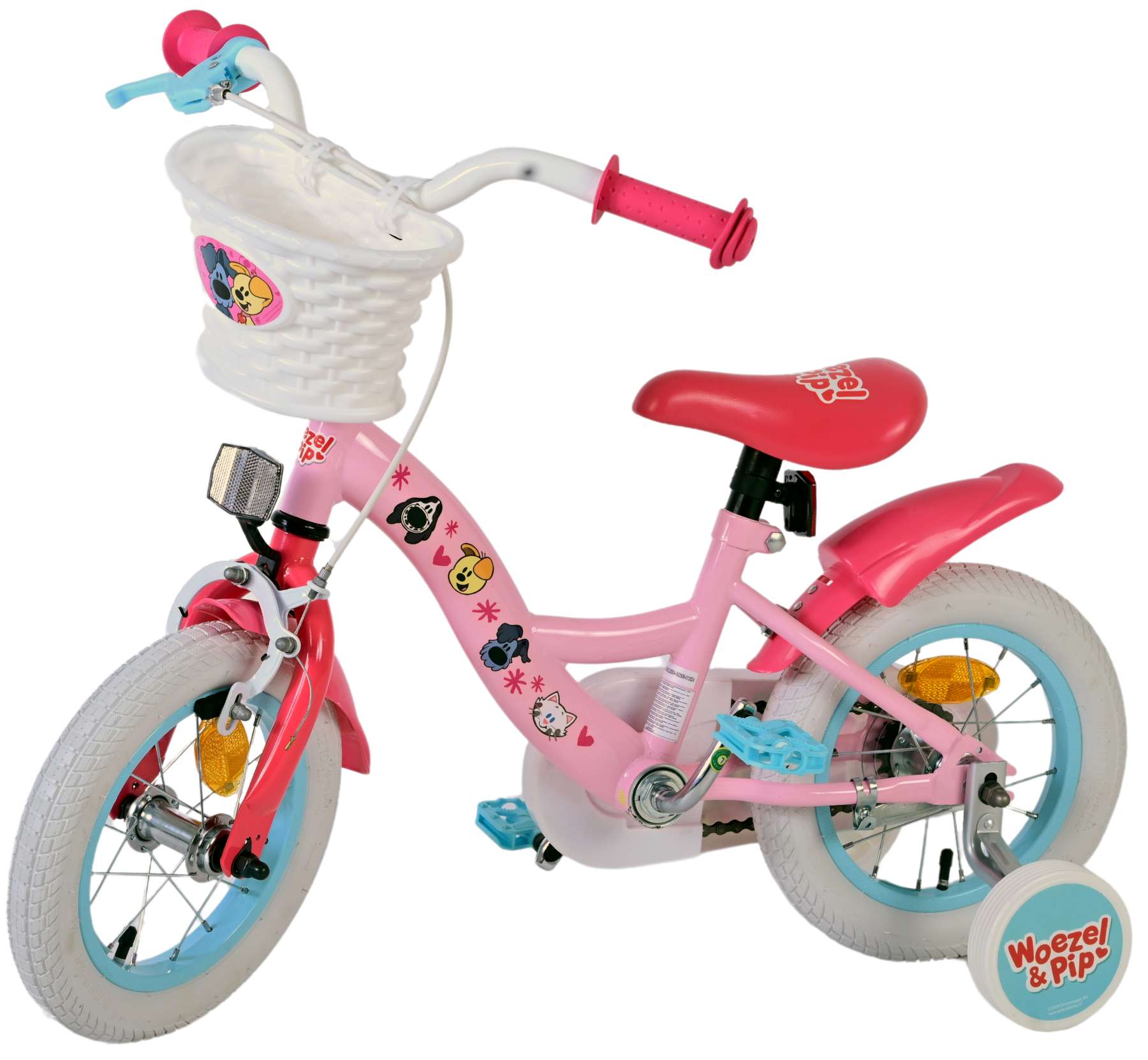 Woezel & Pip Kinderfiets - Meisjes - 12 inch - Roze 9 Woezel & Pip Kinderfiets - Meisjes - 12 inch - Roze - Afbeelding 9