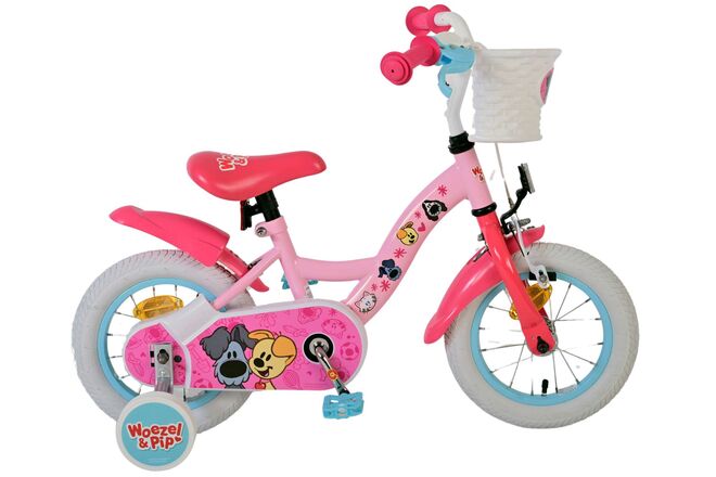 Woezel & Pip Kinderfiets - Meisjes - 12 inch - Roze 1 Woezel & Pip Kinderfiets - Meisjes - 12 inch - Roze