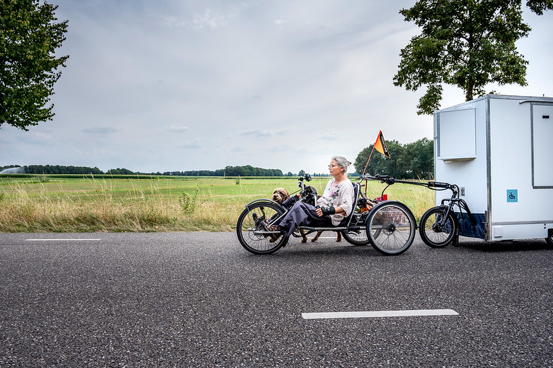 Ik fiets graag heen en weer naar Portugal. 20 onderweg met fietscaravan