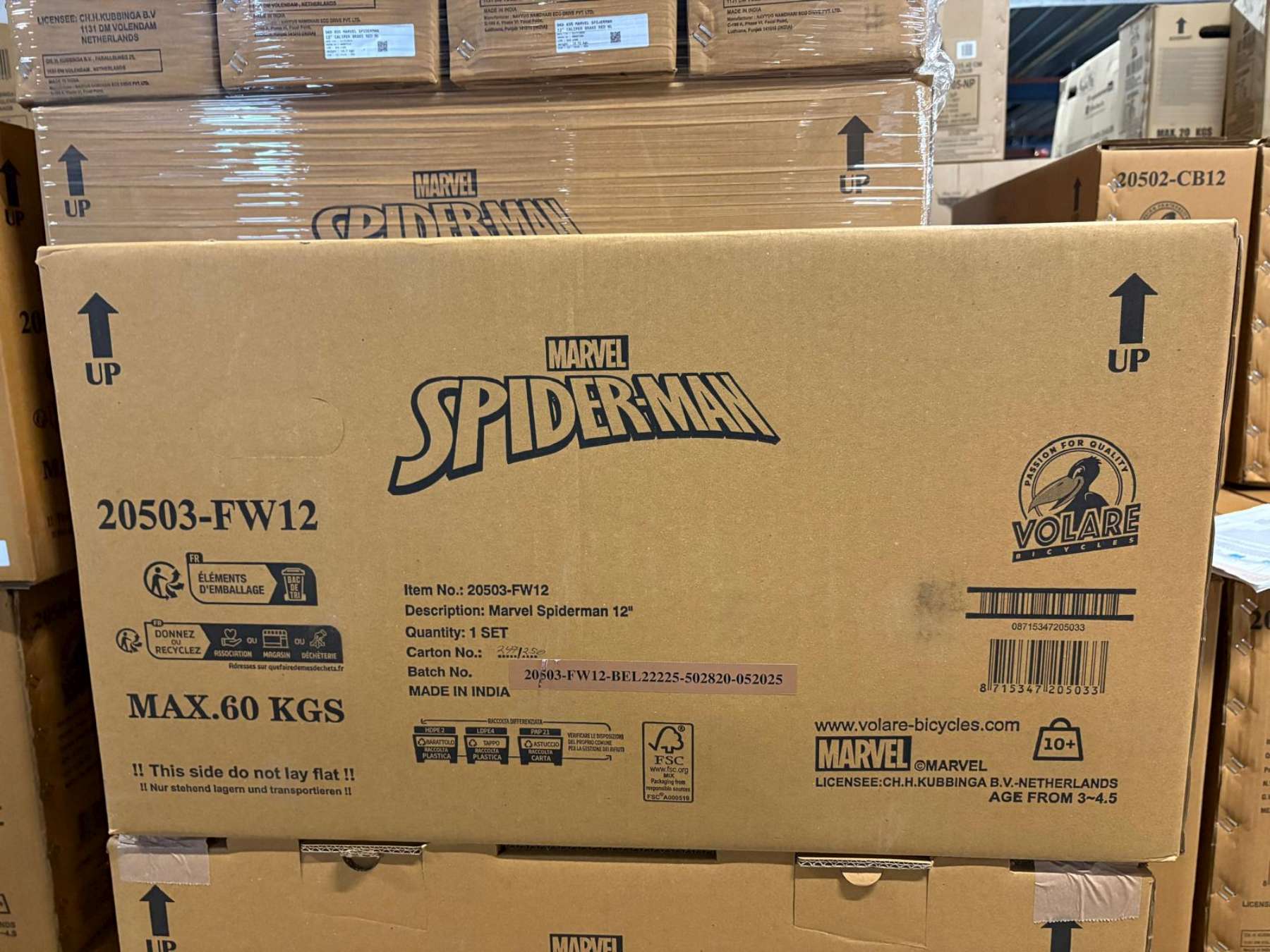 Spider-Man Kinderfiets - Jongens - 12 inch - Blauw/Rood - Twee handremmen 13 Spider-Man Kinderfiets - Jongens - 12 inch - Blauw/Rood - Twee handremmen - Afbeelding 13