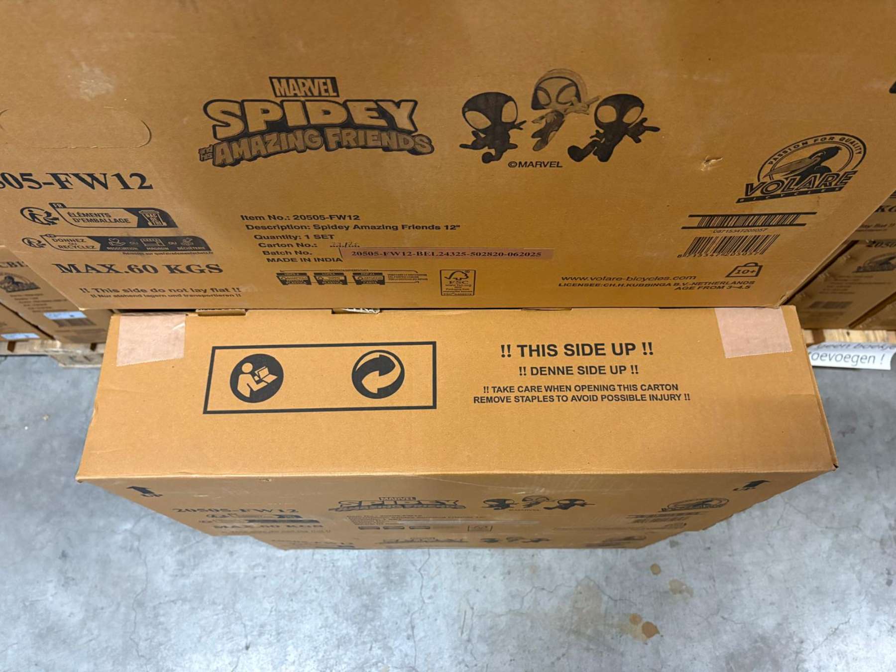 Spidey Kinderfiets - Jongens - 12 inch - Blauw - Twee handremmen 12 Spidey Kinderfiets - Jongens - 12 inch - Blauw - Twee handremmen - Afbeelding 12