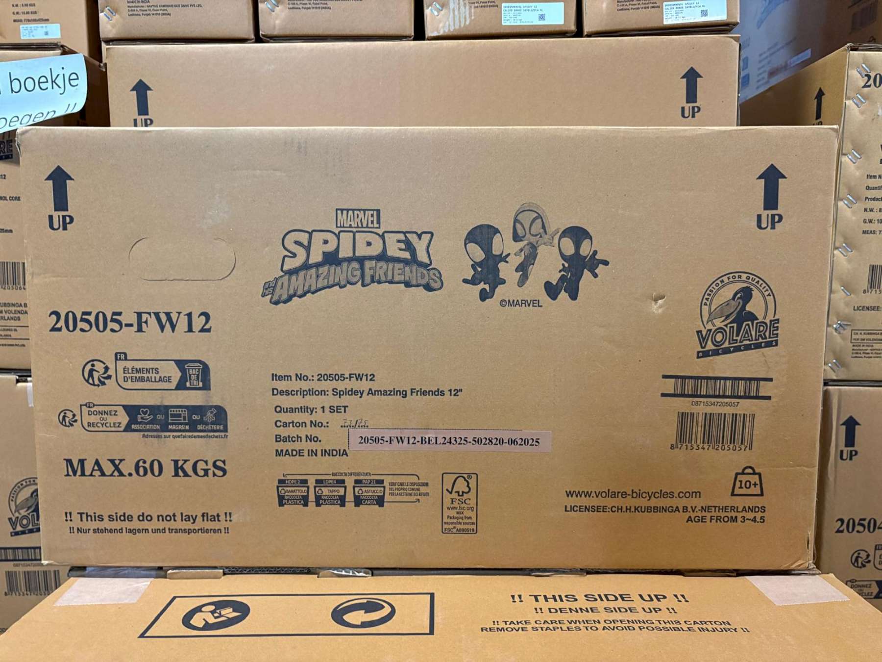 Spidey Kinderfiets - Jongens - 12 inch - Blauw - Twee handremmen 13 Spidey Kinderfiets - Jongens - 12 inch - Blauw - Twee handremmen - Afbeelding 13