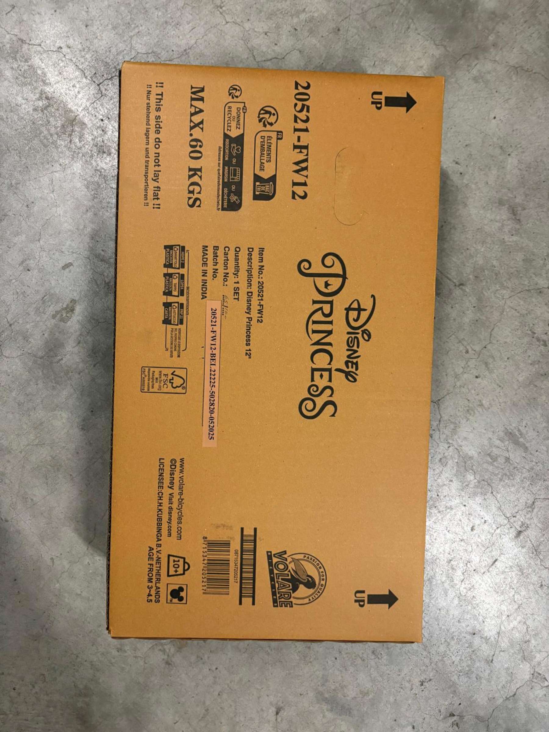 Disney Princess Kinderfiets - Meisjes - 12 inch - Roze - Twee Handremmen 13 Disney Princess Kinderfiets - Meisjes - 12 inch - Roze - Twee Handremmen - Afbeelding 13