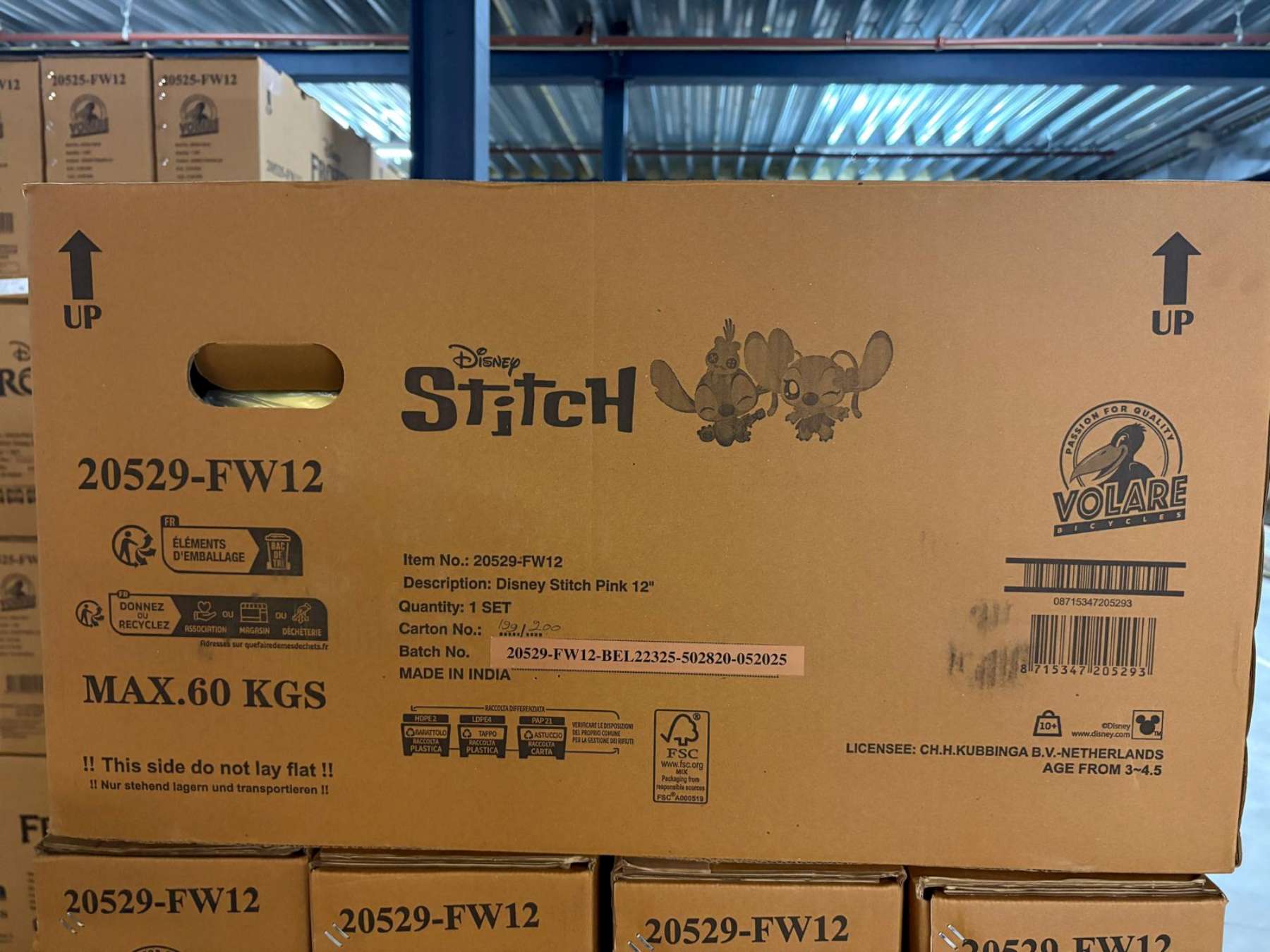 Disney Stitch Kinderfiets - Meisjes - 12 inch - Twee handremmen - Roze 13 Disney Stitch Kinderfiets - Meisjes - 12 inch - Twee handremmen - Roze - Afbeelding 13