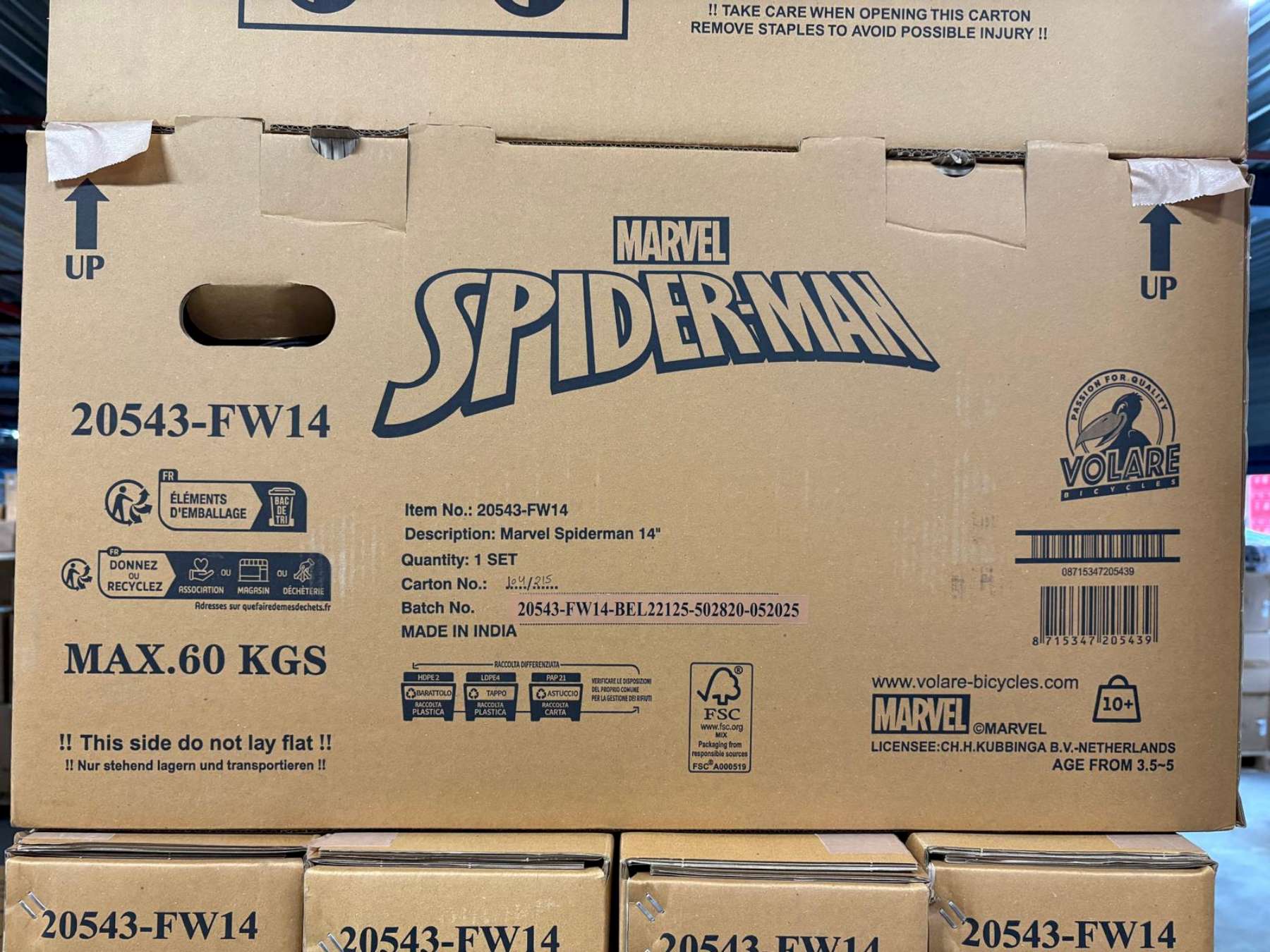 Spider-Man Kinderfiets - Jongens - 14 inch - Blauw/Rood - Twee handremmen 13 Spider-Man Kinderfiets - Jongens - 14 inch - Blauw/Rood - Twee handremmen - Afbeelding 13