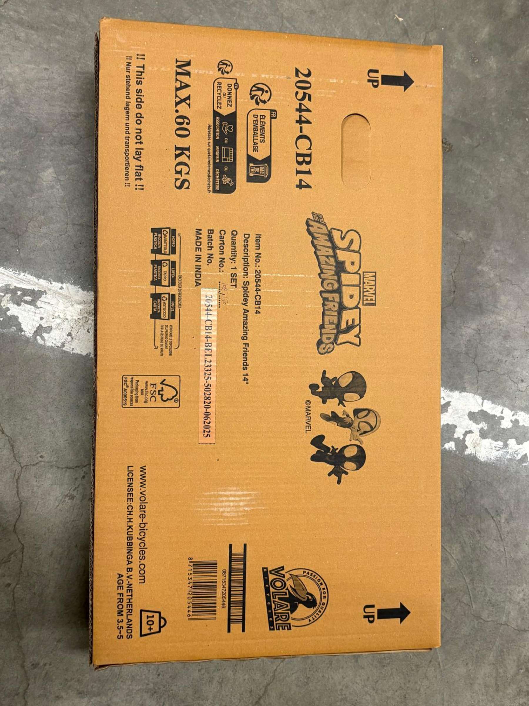 Spidey Kinderfiets - Jongens - 14 inch - Blauw 13 Spidey Kinderfiets - Jongens - 14 inch - Blauw - Afbeelding 13