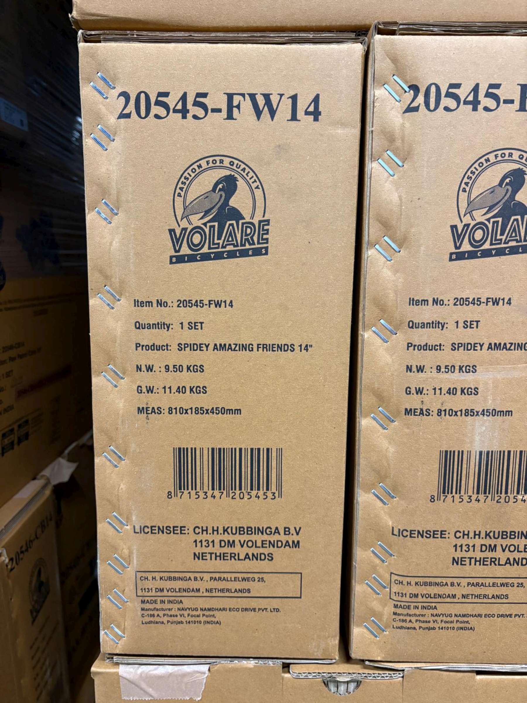 Spidey Kinderfiets - Jongens - 14 inch - Blauw Rood - Twee handremmen 11 Spidey Kinderfiets - Jongens - 14 inch - Blauw Rood - Twee handremmen - Afbeelding 11