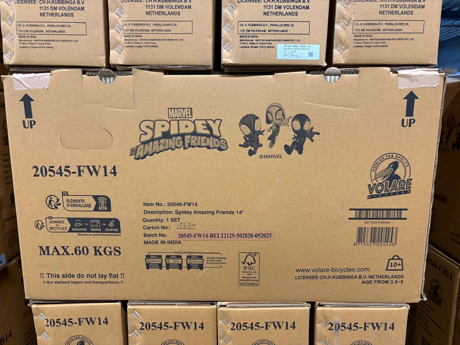 Spidey Kinderfiets - Jongens - 14 inch - Blauw Rood - Twee handremmen 13 Spidey Kinderfiets - Jongens - 14 inch - Blauw Rood - Twee handremmen - Afbeelding 13