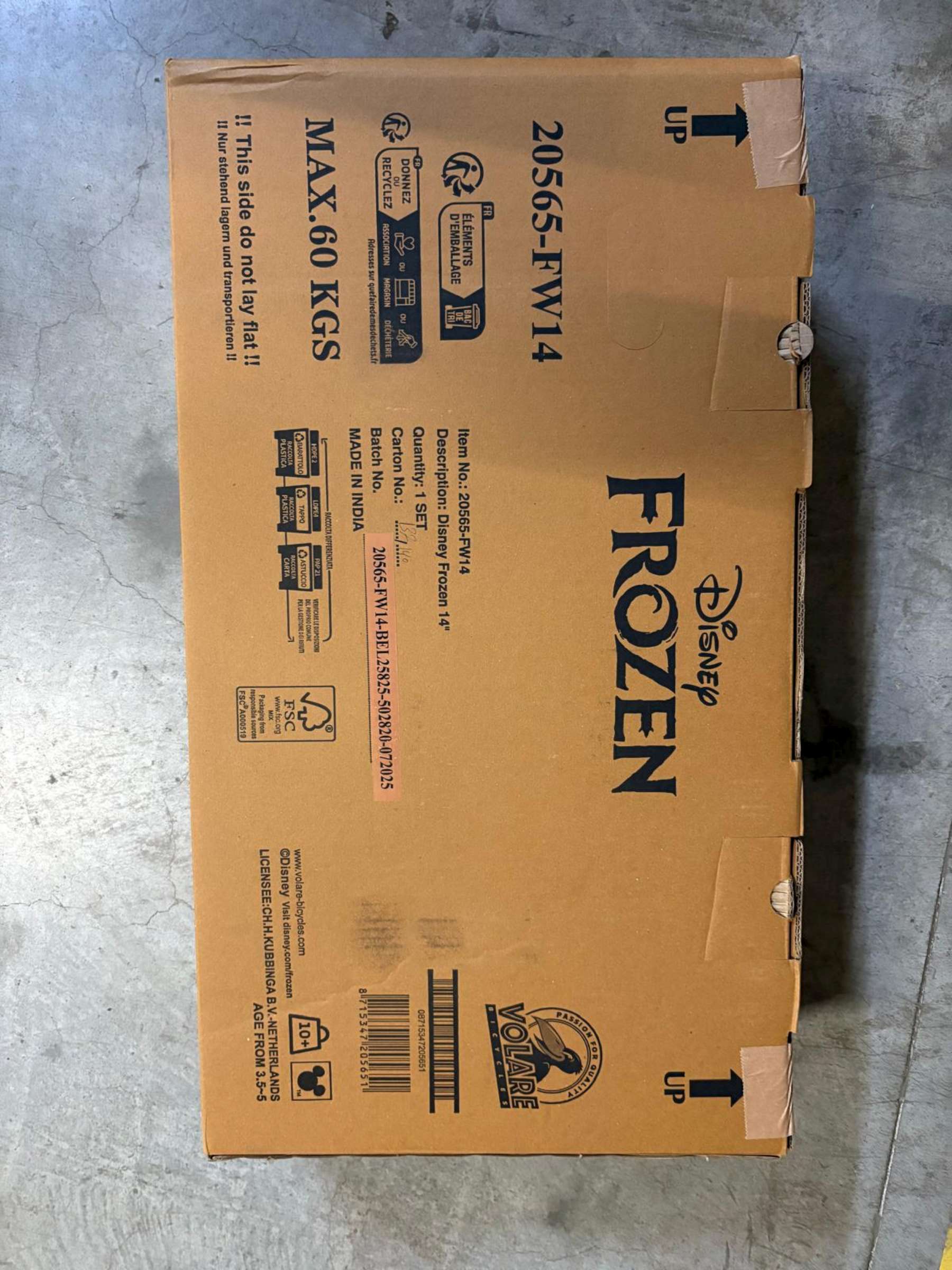 Disney Frozen 2 Kinderfiets - Meisjes - 14 inch - Blauw/Paars - Twee handremmen 13 Disney Frozen 2 Kinderfiets - Meisjes - 14 inch - Blauw/Paars - Twee handremmen - Afbeelding 13