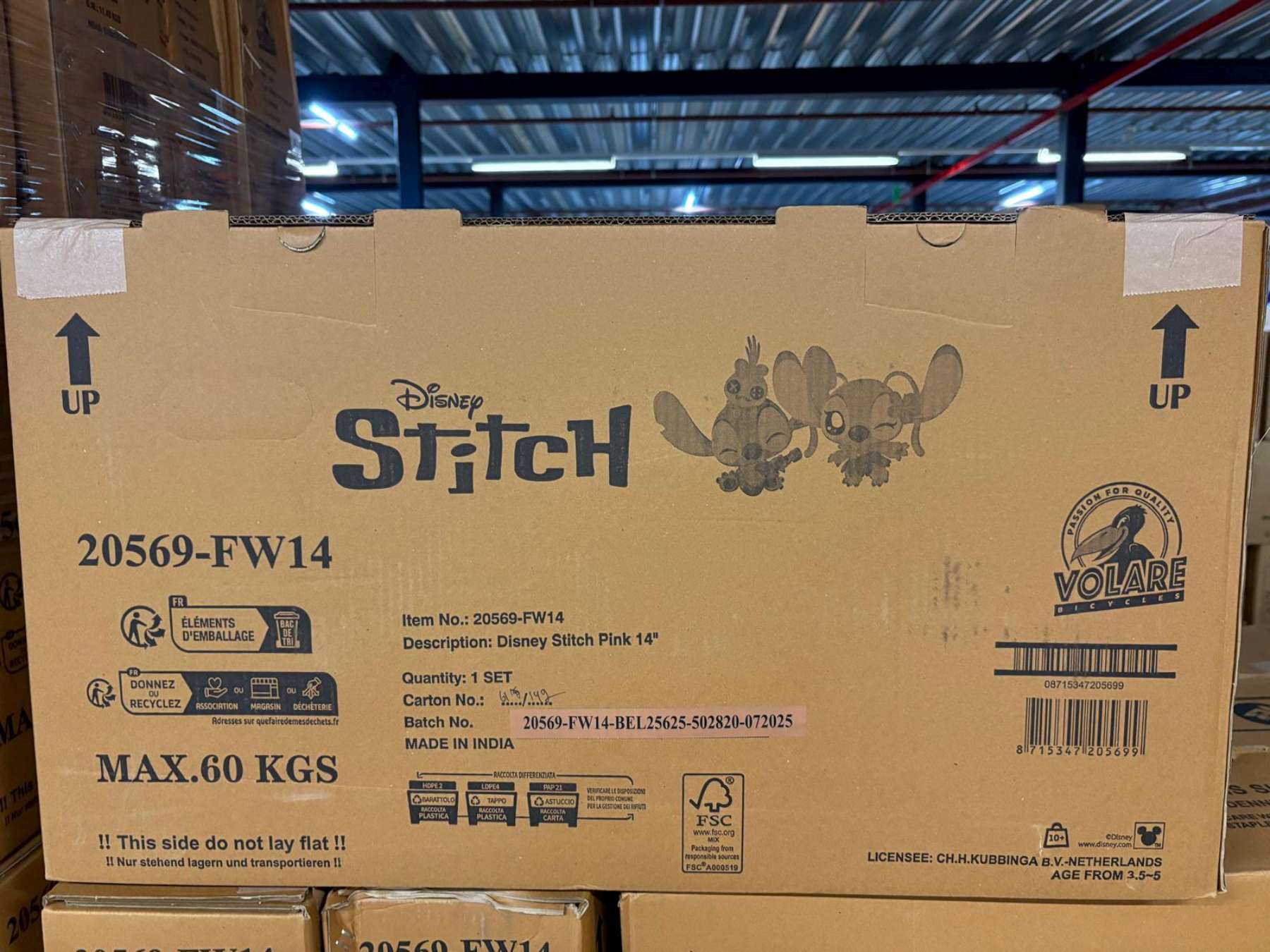 Disney Stitch Kinderfiets - Meisjes - 14 inch - Roze - Twee handremmen 13 Disney Stitch Kinderfiets - Meisjes - 14 inch - Roze - Twee handremmen - Afbeelding 13