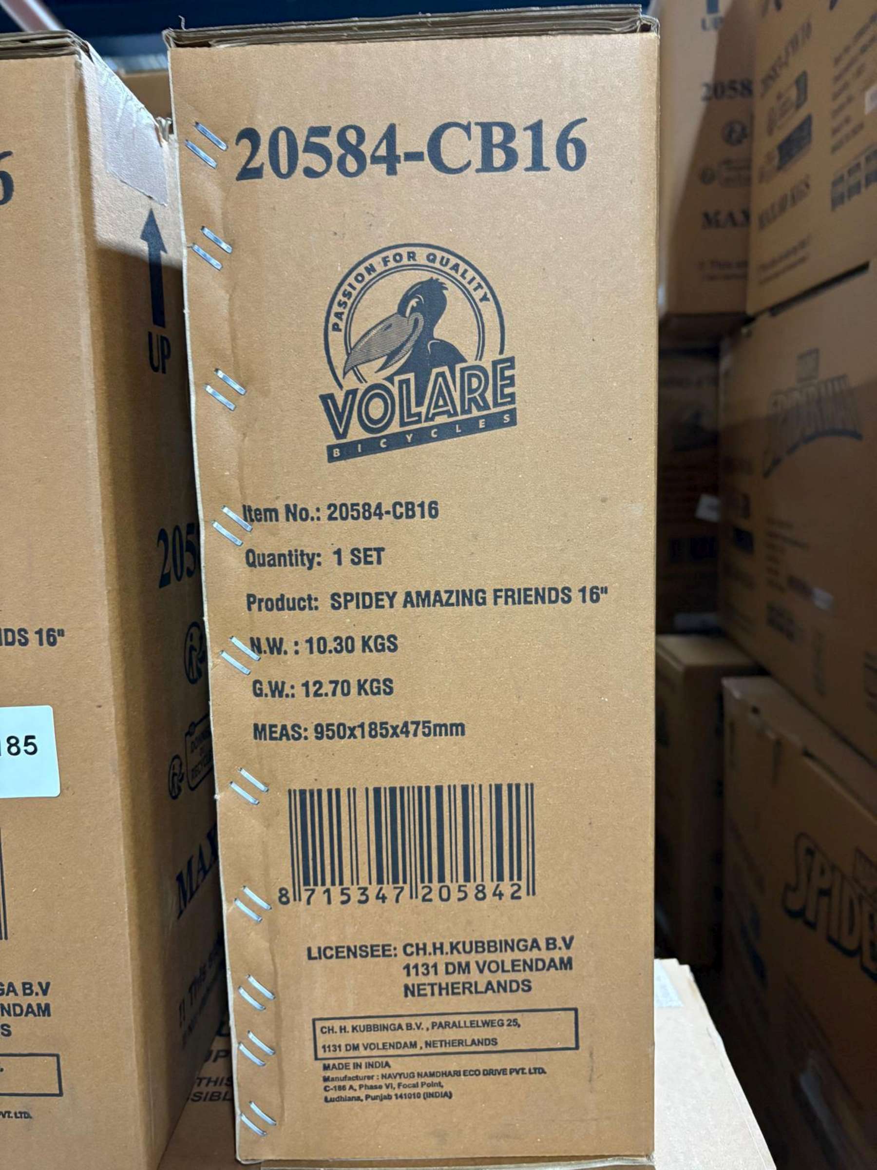 Spidey Kinderfiets - Jongens - 16 inch - Blauw 11 Spidey Kinderfiets - Jongens - 16 inch - Blauw - Afbeelding 11