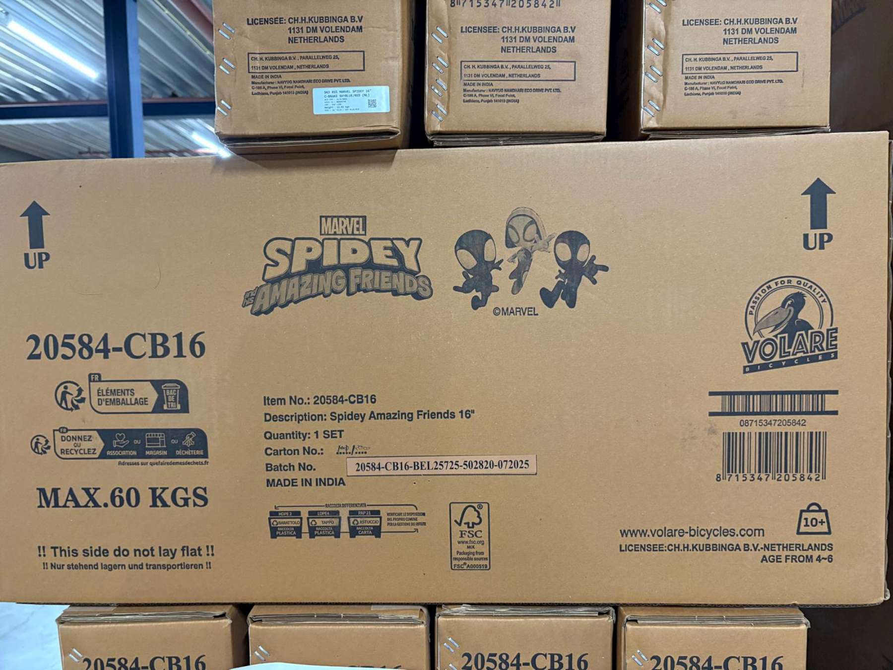 Spidey Kinderfiets - Jongens - 16 inch - Blauw 13 Spidey Kinderfiets - Jongens - 16 inch - Blauw - Afbeelding 13