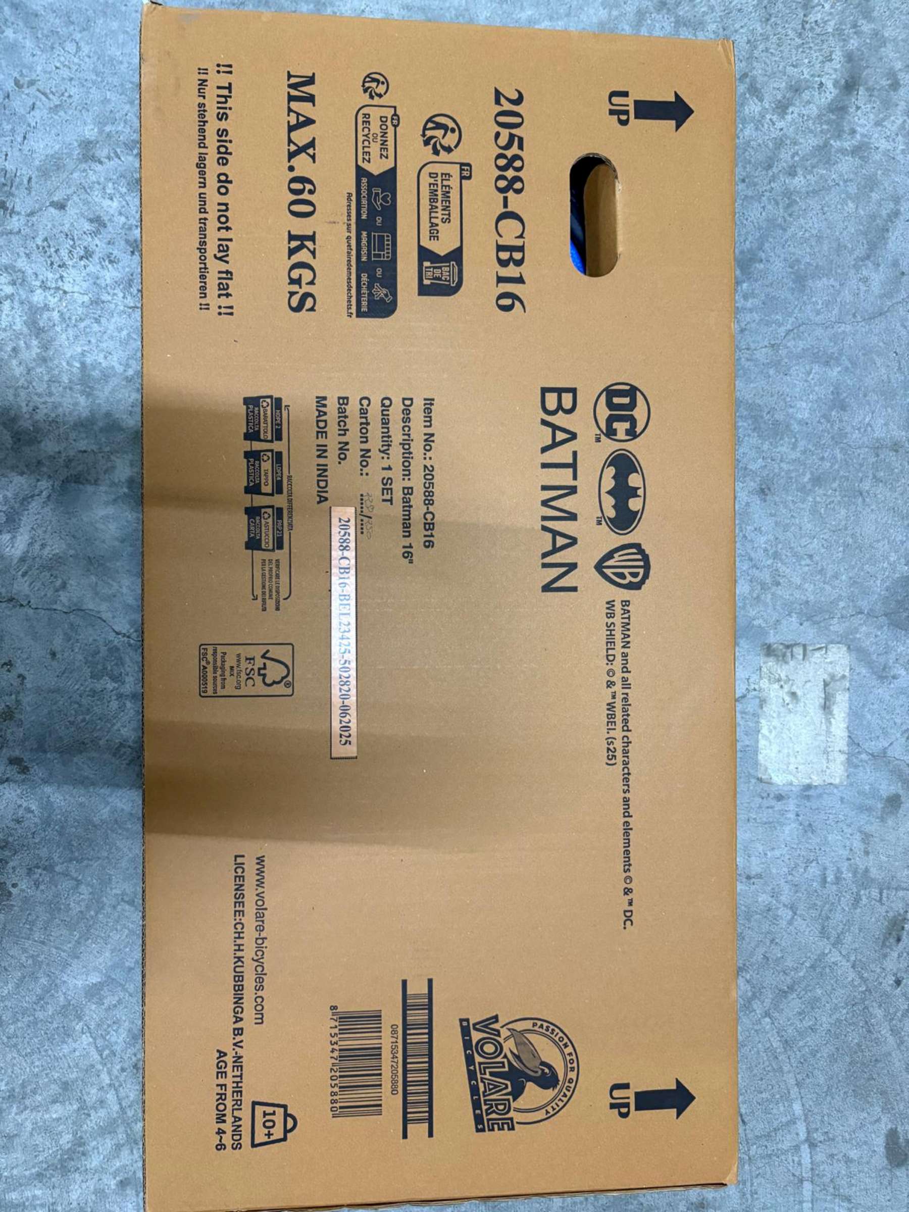 Batman Kinderfiets - Jongens - 16 inch - Zwart 13 Batman Kinderfiets - Jongens - 16 inch - Zwart - Afbeelding 13