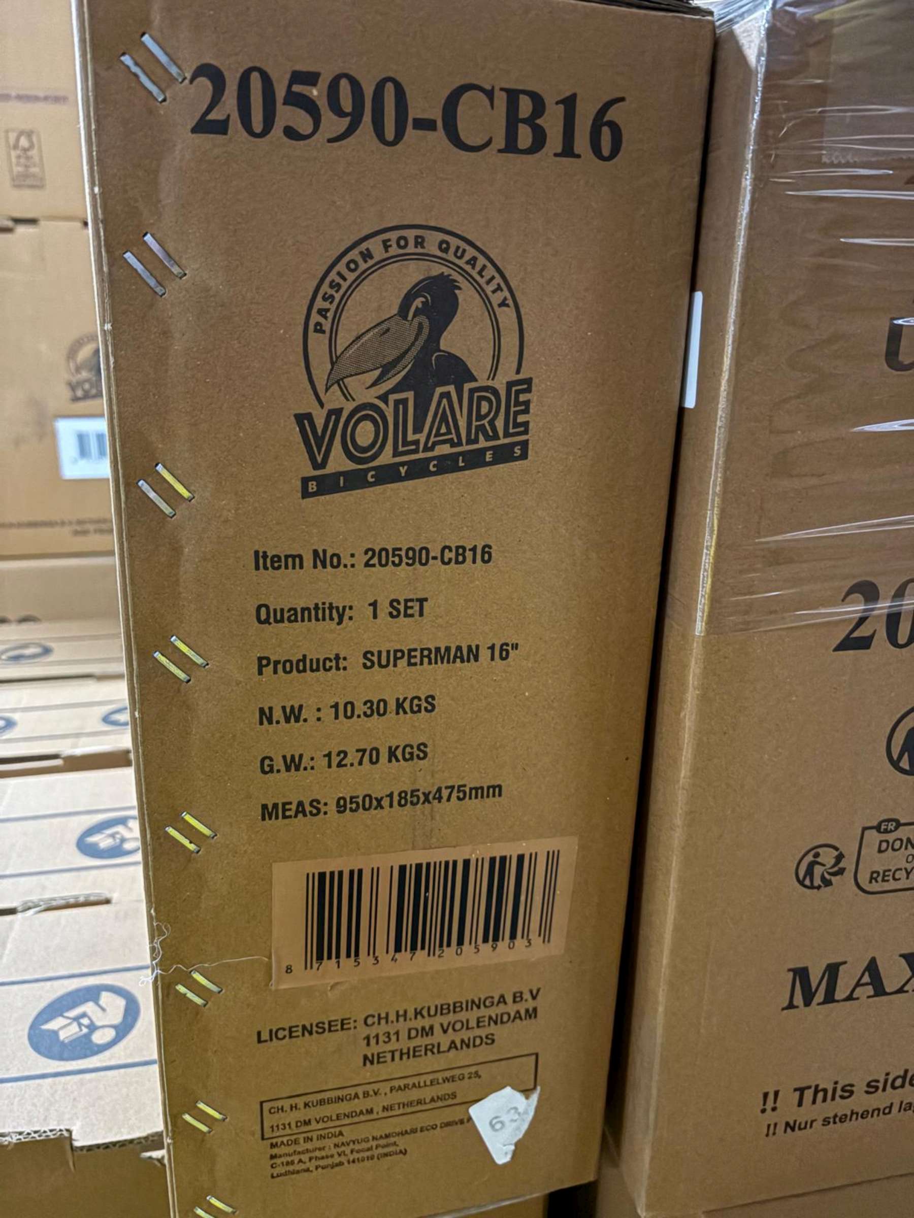 Superman Kinderfiets - Jongens - 16 inch - Blauw 11 Superman Kinderfiets - Jongens - 16 inch - Blauw - Afbeelding 11