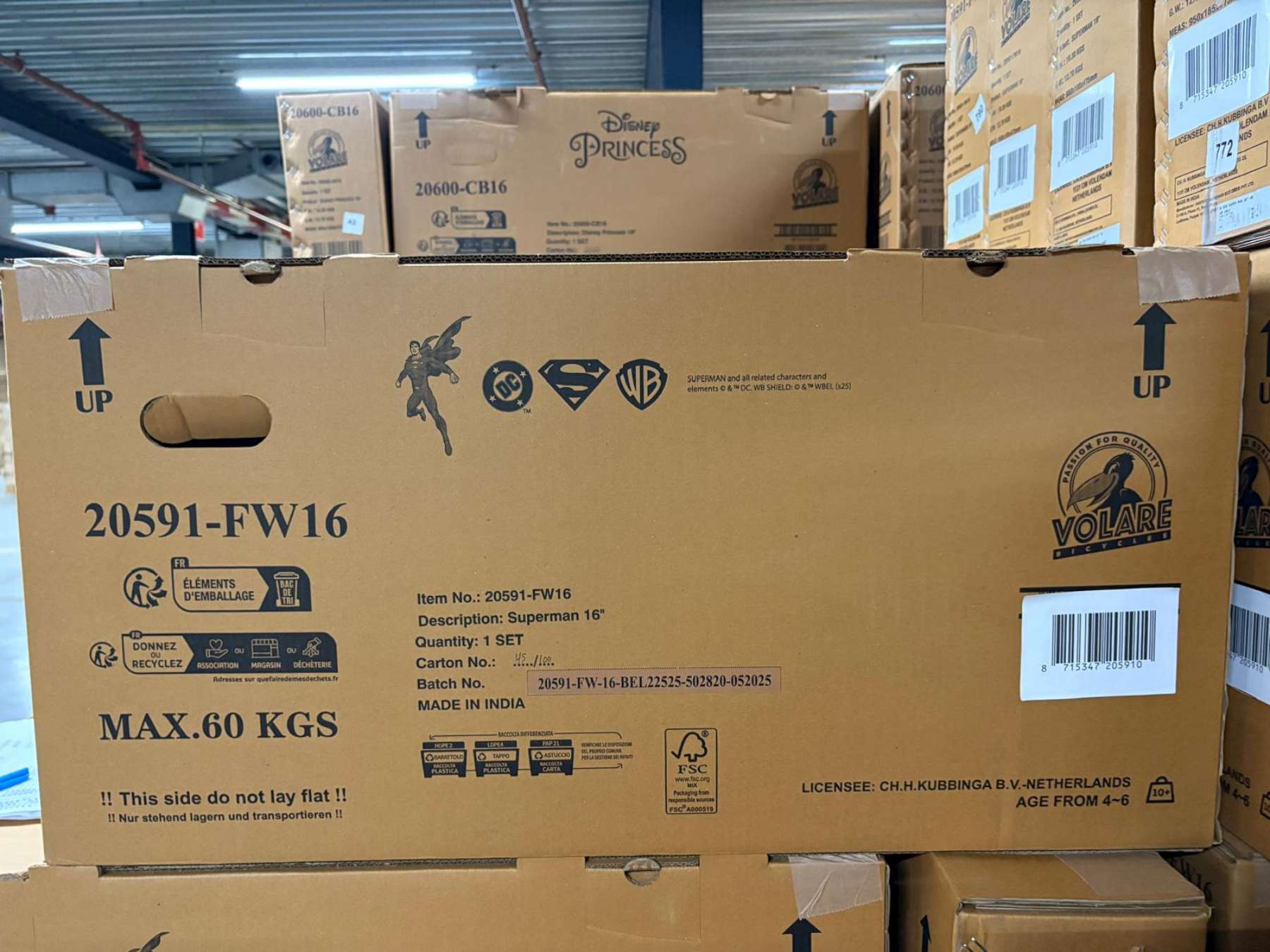 Superman Kinderfiets - Jongens - 16 inch - Blauw - Twee handremmen 13 Superman Kinderfiets - Jongens - 16 inch - Blauw - Twee handremmen - Afbeelding 13