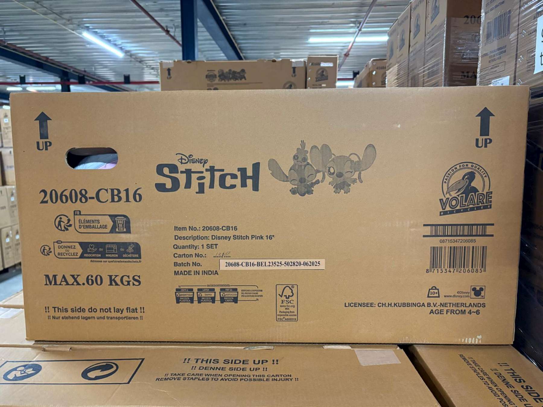 Disney Stitch Kinderfiets - Meisjes - 16 inch - Roze 13 Disney Stitch Kinderfiets - Meisjes - 16 inch - Roze - Afbeelding 13