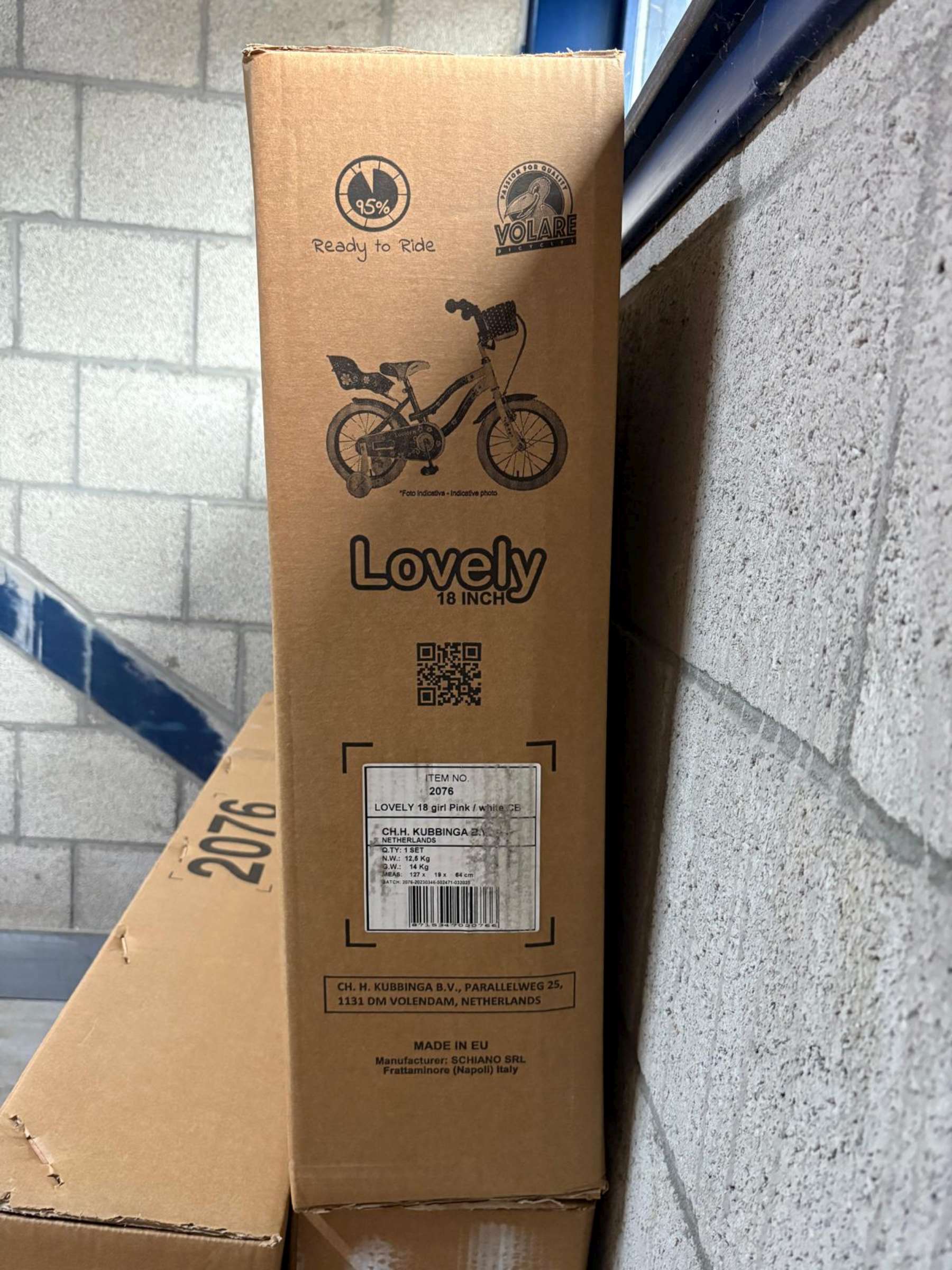 Volare Lovely Kinderfiets - Meisjes - 18 inch - Roze Wit 11 Volare Lovely Kinderfiets - Meisjes - 18 inch - Roze Wit - Afbeelding 11