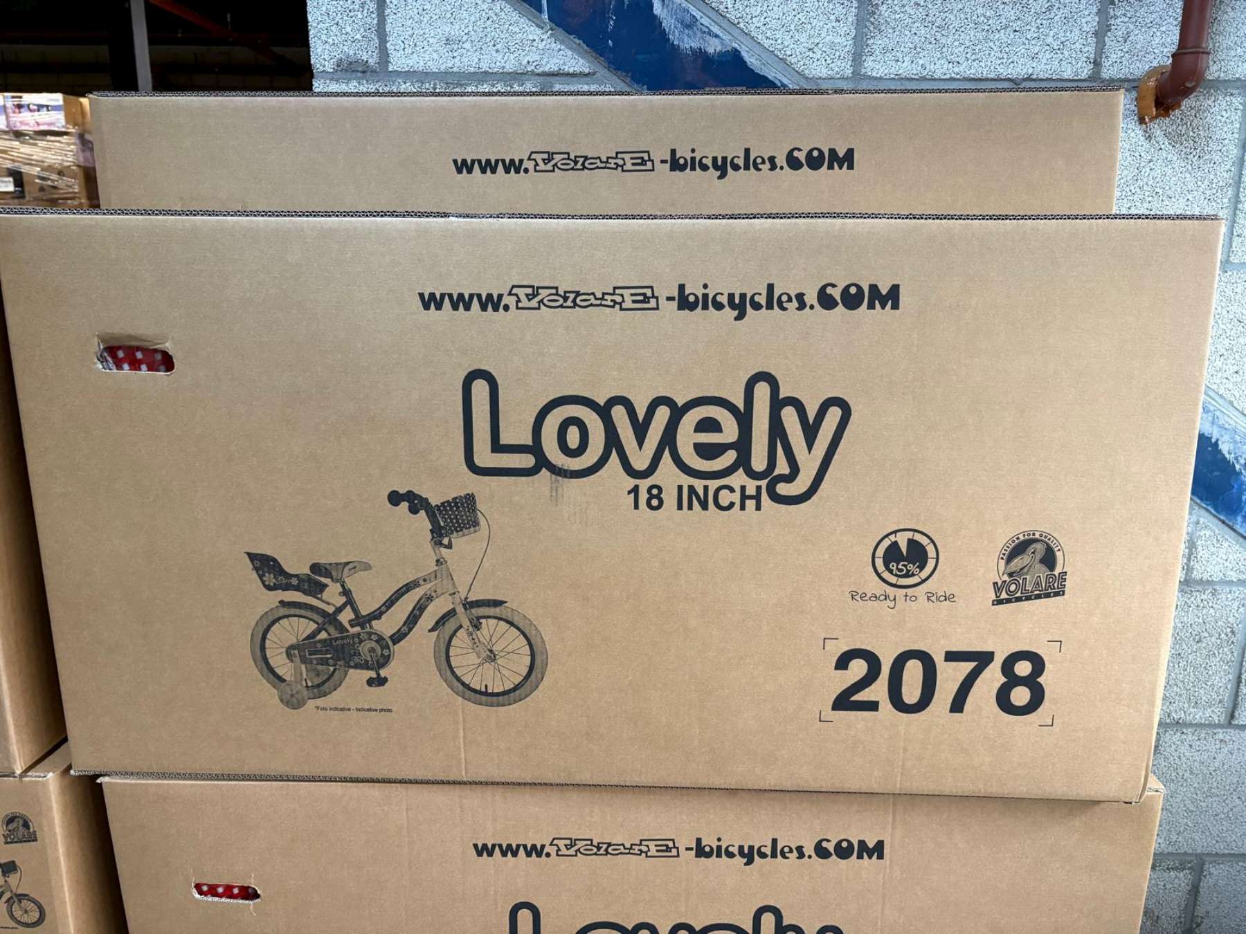 Volare Lovely Kinderfiets - Meisjes - 18 inch - Rood Wit 13 Volare Lovely Kinderfiets - Meisjes - 18 inch - Rood Wit - Afbeelding 13