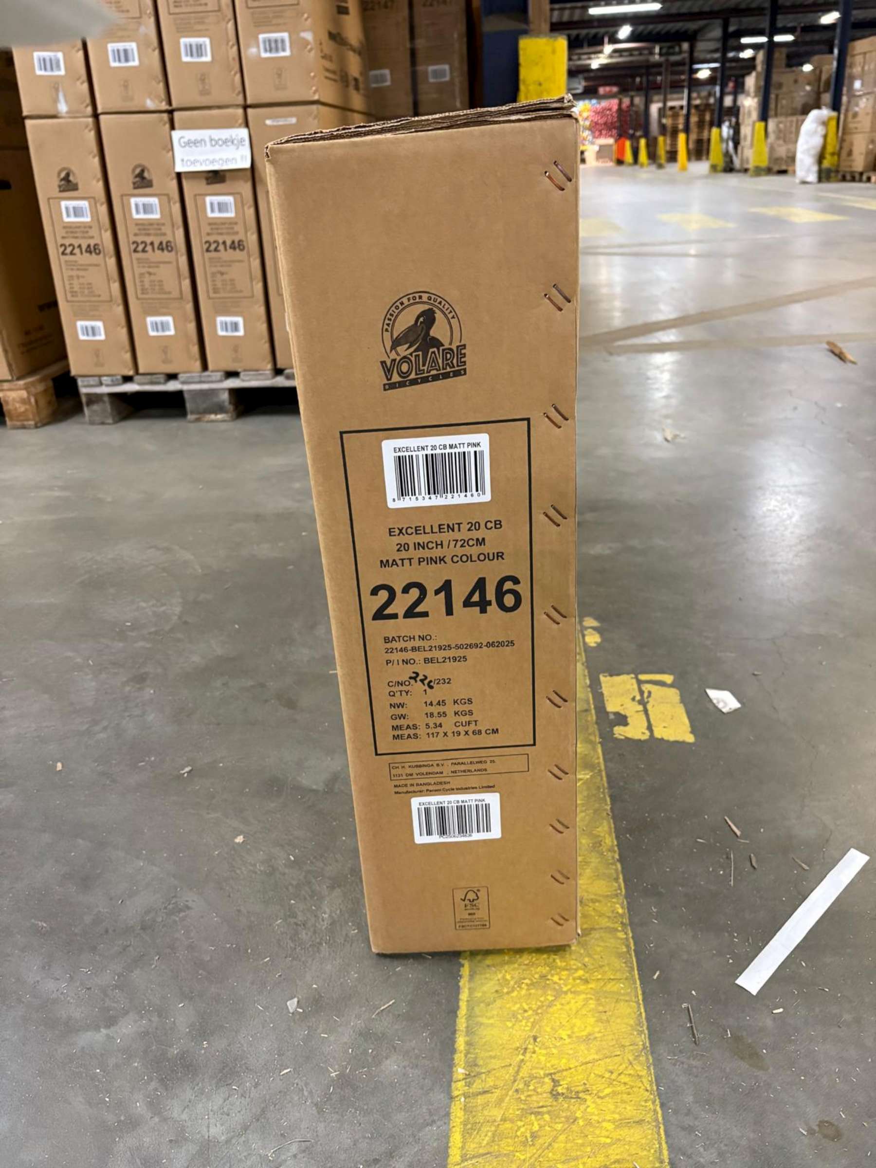 Volare Excellent Kinderfiets - Meisjes - 20 inch - Mat Roze 11 Volare Excellent Kinderfiets - Meisjes - 20 inch - Mat Roze - Afbeelding 11