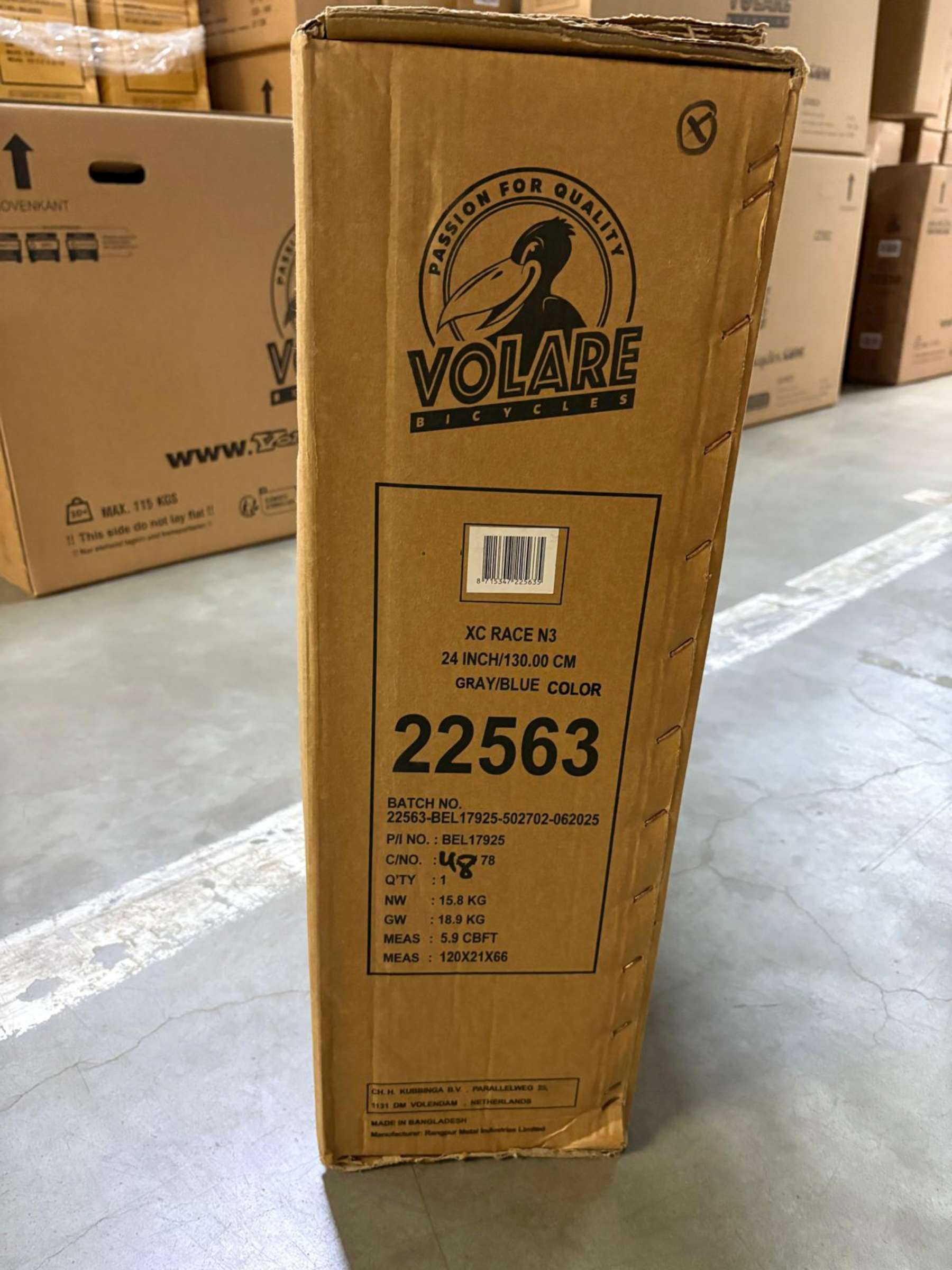 Volare XC Race Kinderfiets - 24 inch - Nexus 3 - Blauw/Grijs 12 Volare XC Race Kinderfiets - 24 inch - Nexus 3 - Blauw/Grijs - Afbeelding 12