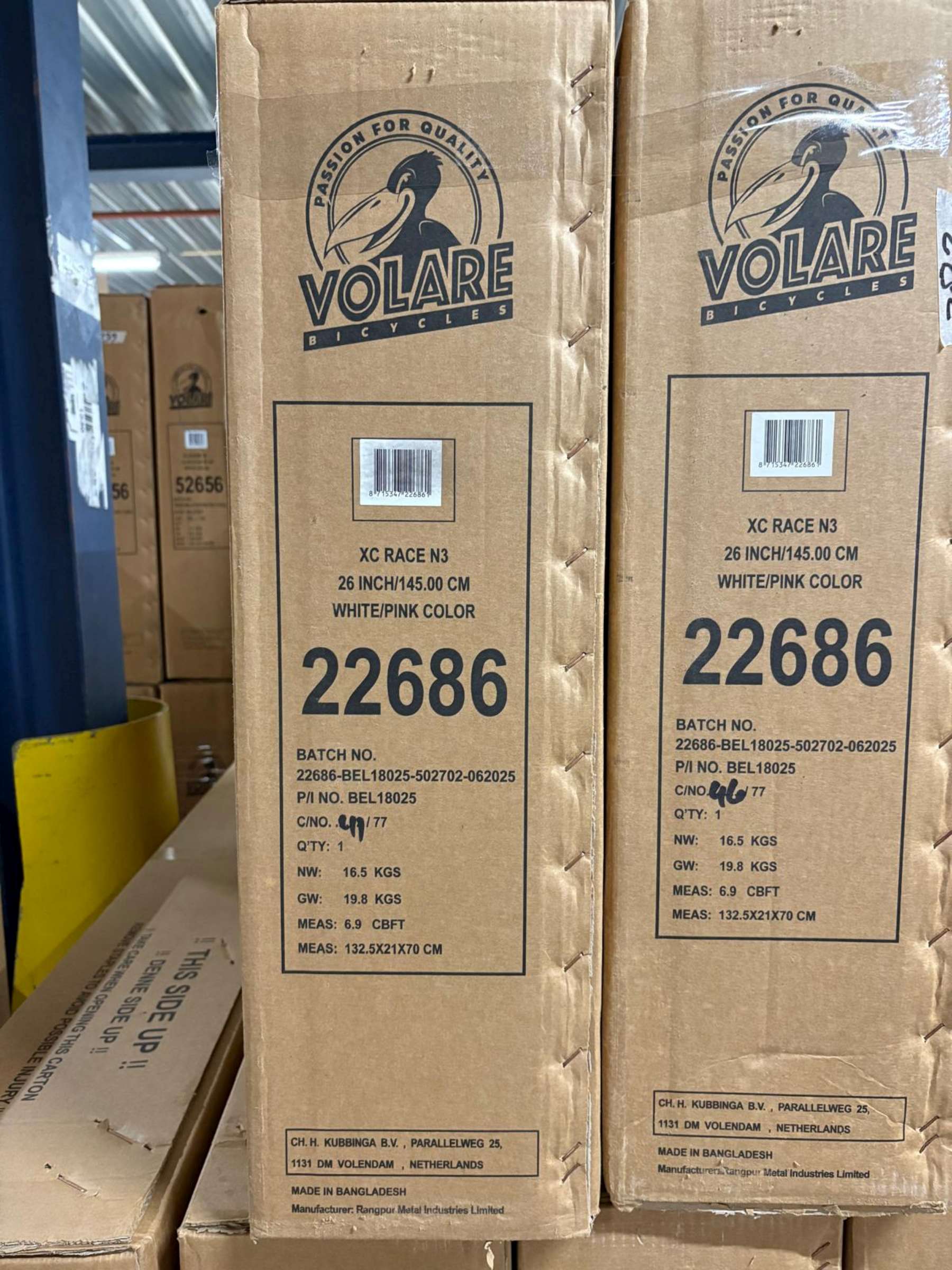 Volare XC Race Kinderfiets - 26 inch - Nexus 3 - Wit/Roze 12 Volare XC Race Kinderfiets - 26 inch - Nexus 3 - Wit/Roze - Afbeelding 12