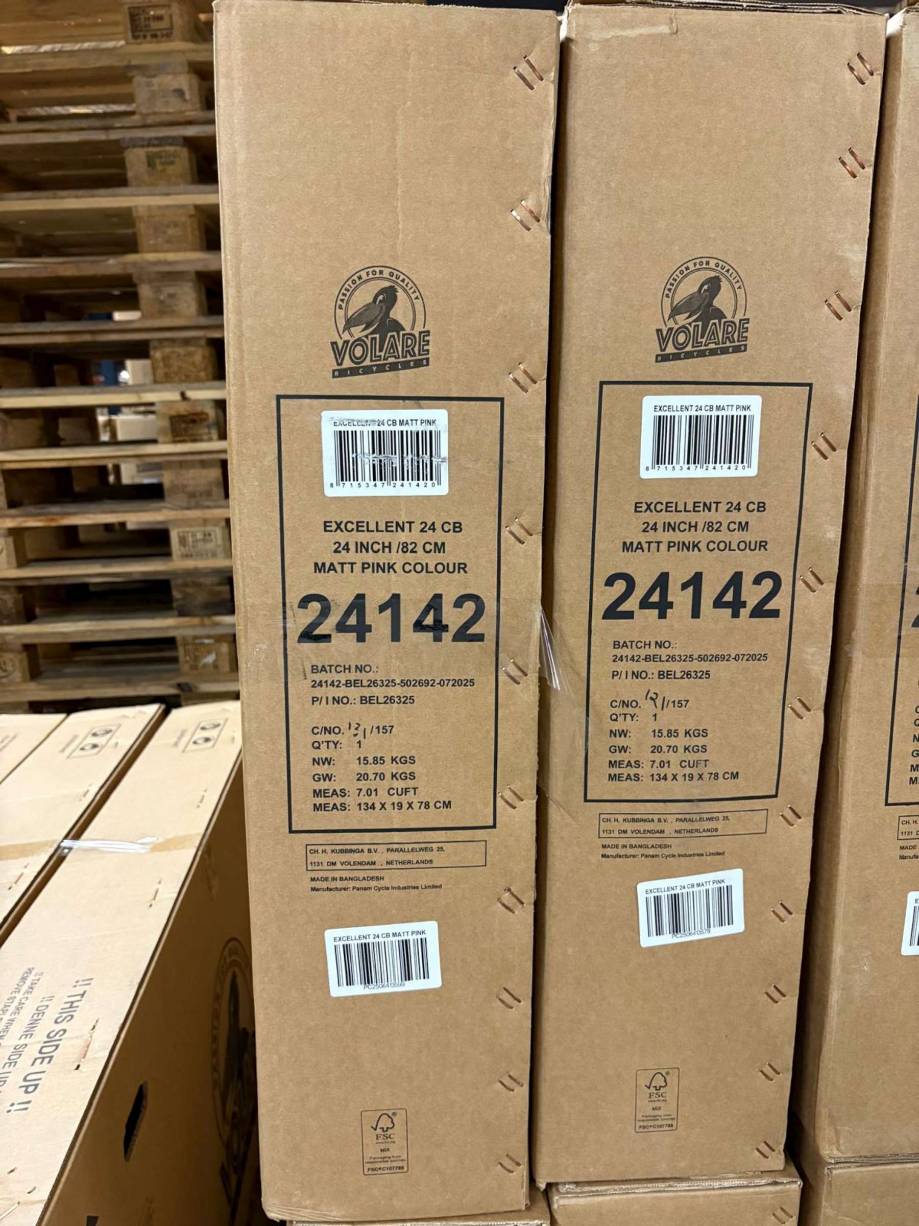 Volare Excellent Kinderfiets - Meisjes - 24 inch - Mat Roze 11 Volare Excellent Kinderfiets - Meisjes - 24 inch - Mat Roze - Afbeelding 11