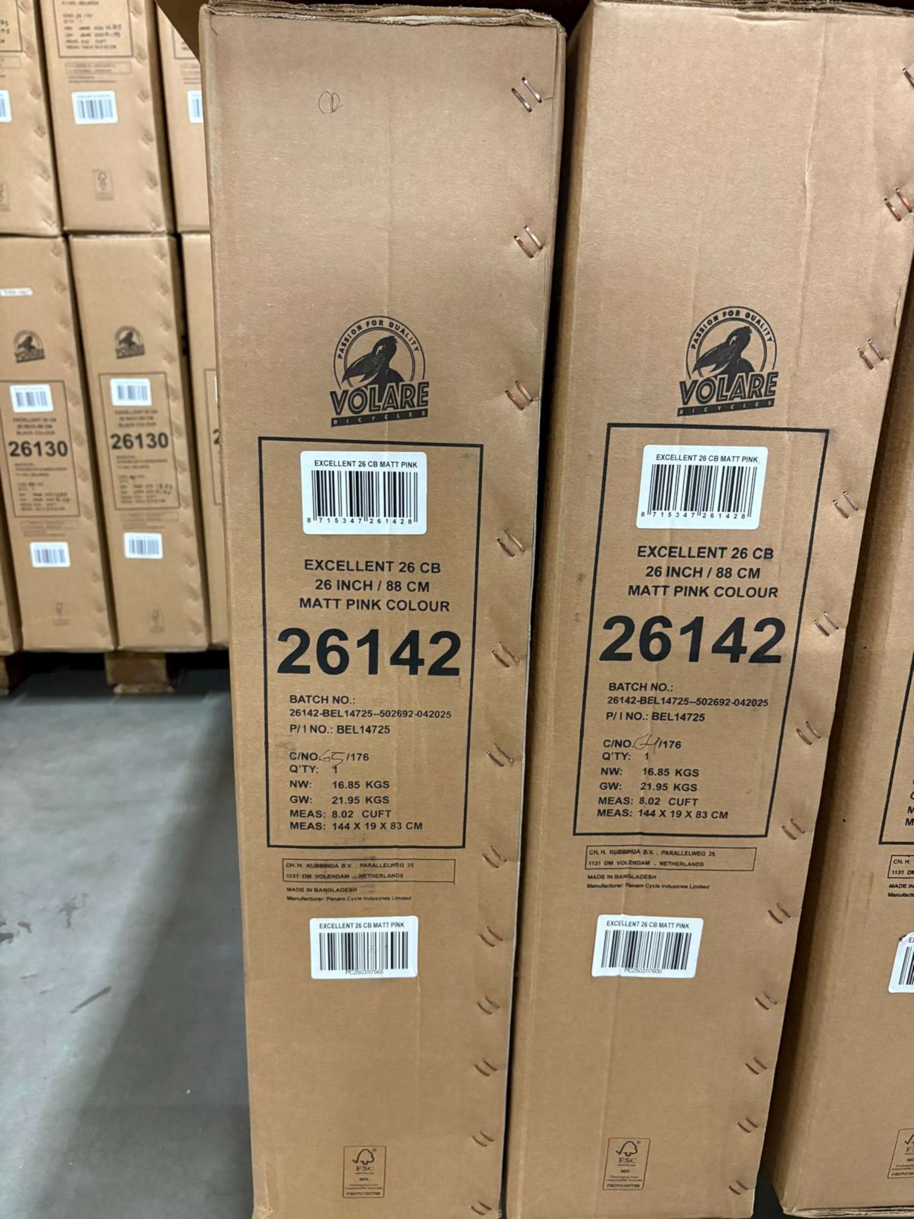 Volare Excellent Kinderfiets - Meisjes - 26 inch - Mat Roze 11 Volare Excellent Kinderfiets - Meisjes - 26 inch - Mat Roze - Afbeelding 11