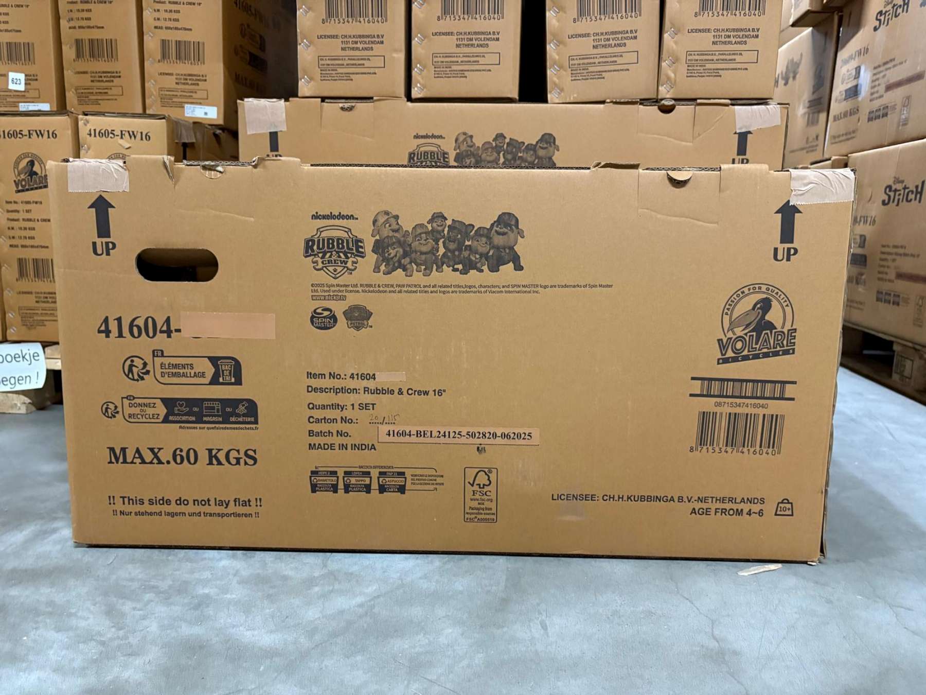 Rubble & Crew Kinderfiets - Jongens - 16 inch - Blauw 13 Rubble & Crew Kinderfiets - Jongens - 16 inch - Blauw - Afbeelding 13