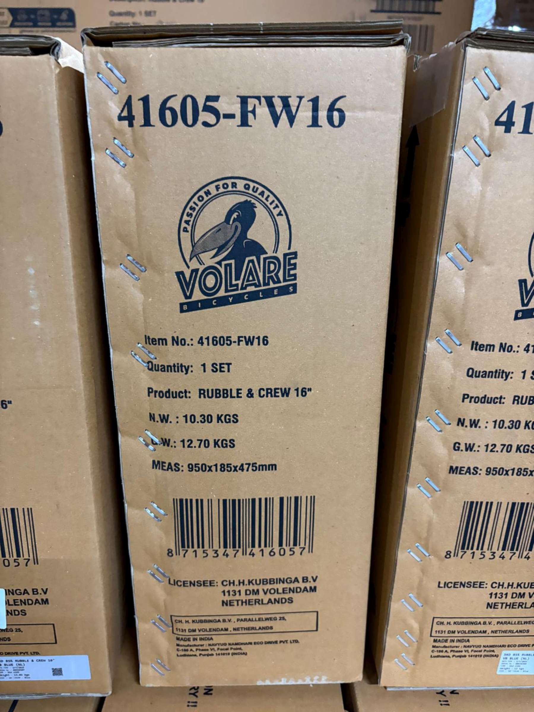 Rubble & Crew Kinderfiets - Jongens - 16 inch - Blauw - Twee handremmen 11 Rubble & Crew Kinderfiets - Jongens - 16 inch - Blauw - Twee handremmen - Afbeelding 11