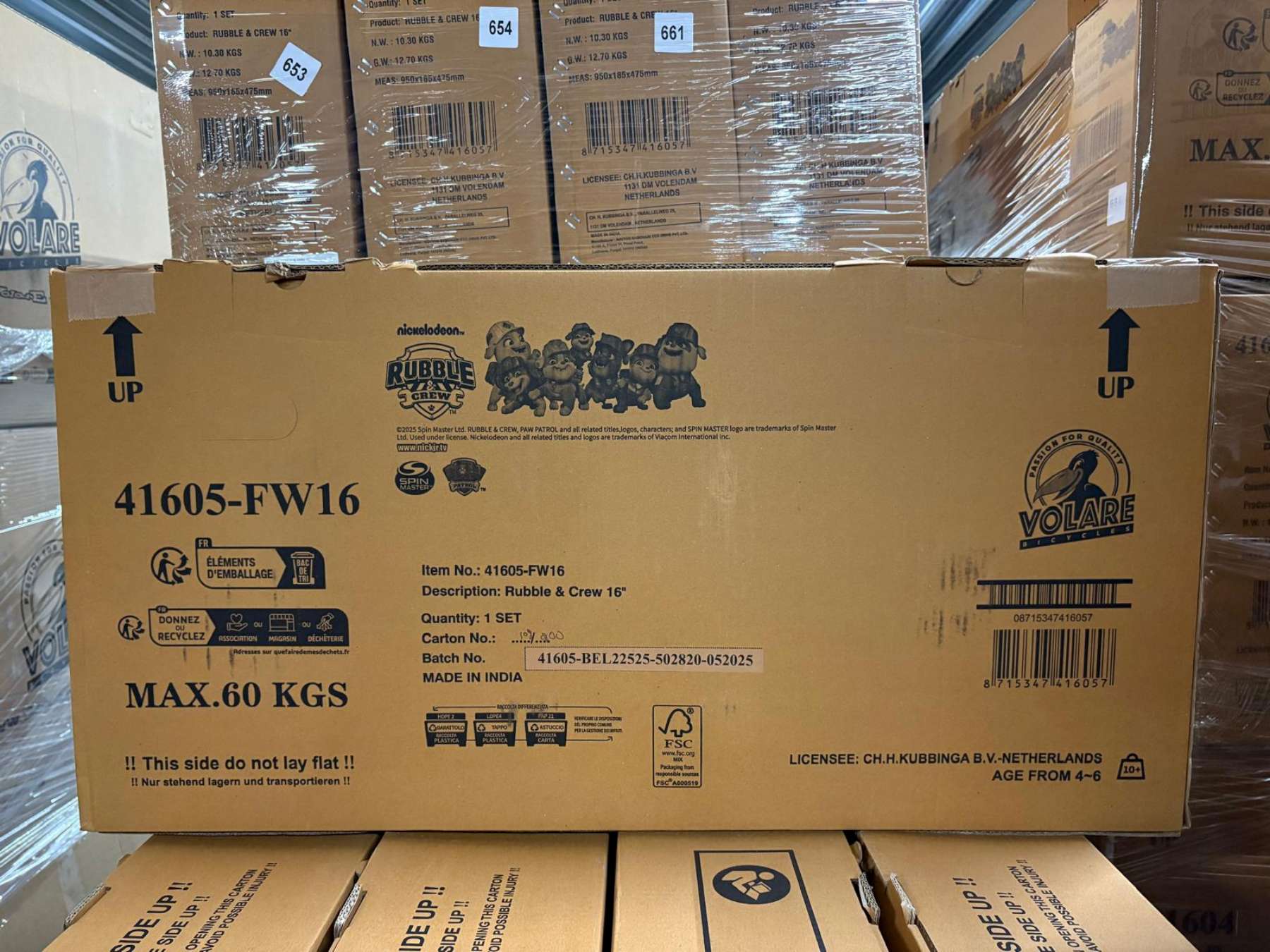 Rubble & Crew Kinderfiets - Jongens - 16 inch - Blauw - Twee handremmen 13 Rubble & Crew Kinderfiets - Jongens - 16 inch - Blauw - Twee handremmen - Afbeelding 13