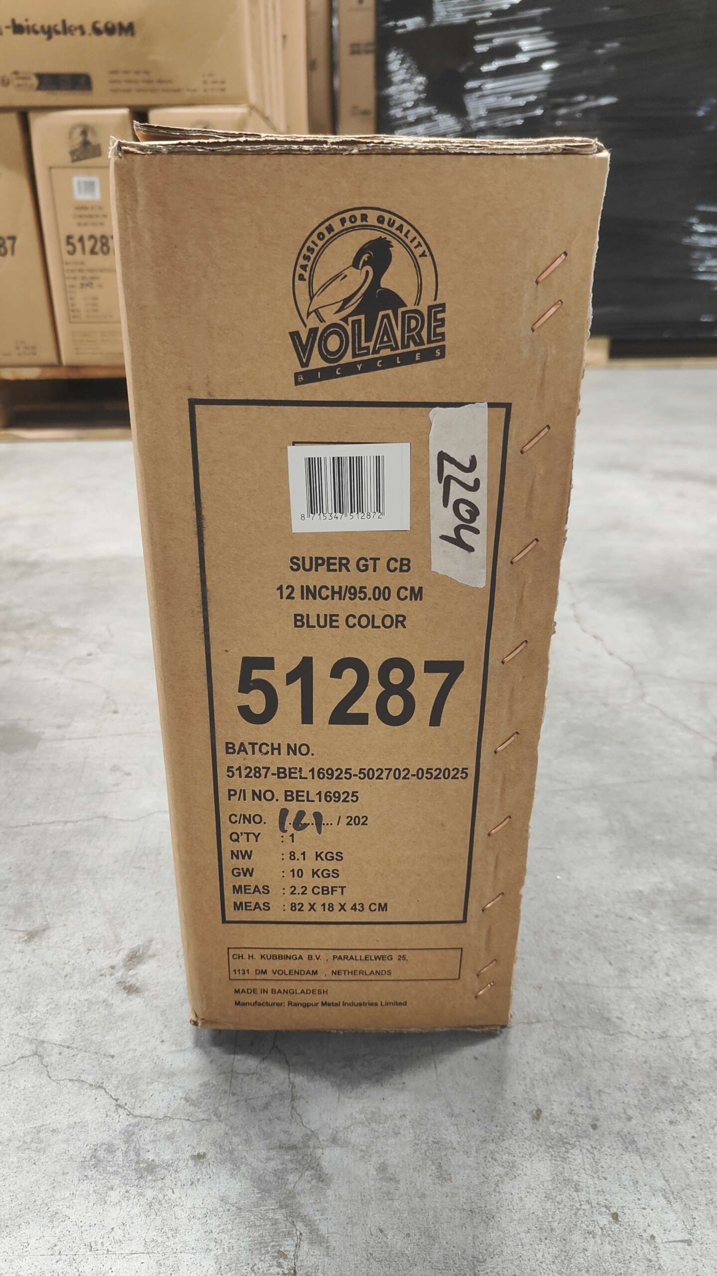 Volare Super GT Kinderfiets - Jongens - 12 inch - Blauw 11 Volare Super GT Kinderfiets - Jongens - 12 inch - Blauw - Afbeelding 11