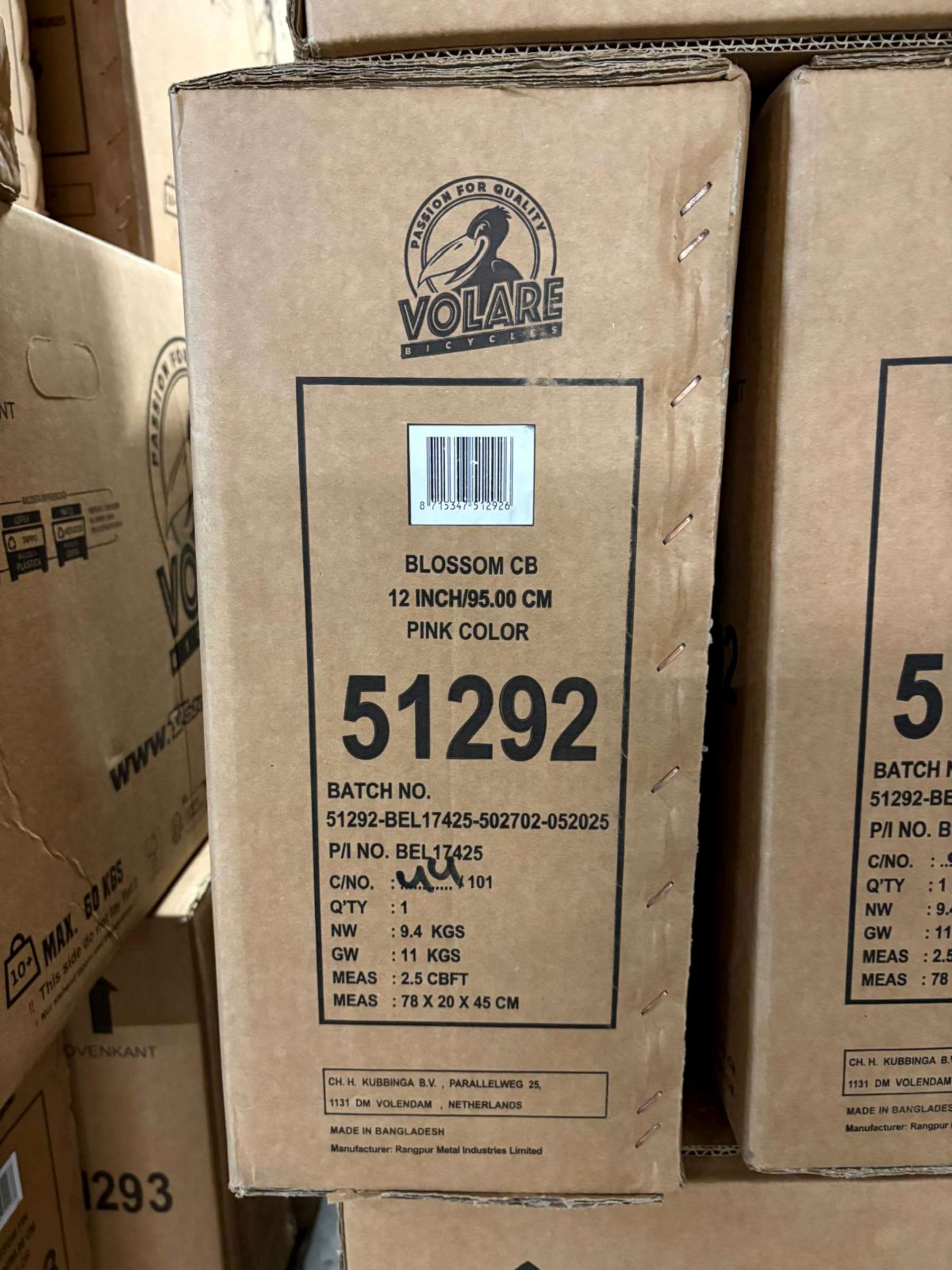 Volare Blossom Kinderfiets - Meisjes - 12 inch - Roze 11 Volare Blossom Kinderfiets - Meisjes - 12 inch - Roze - Afbeelding 11