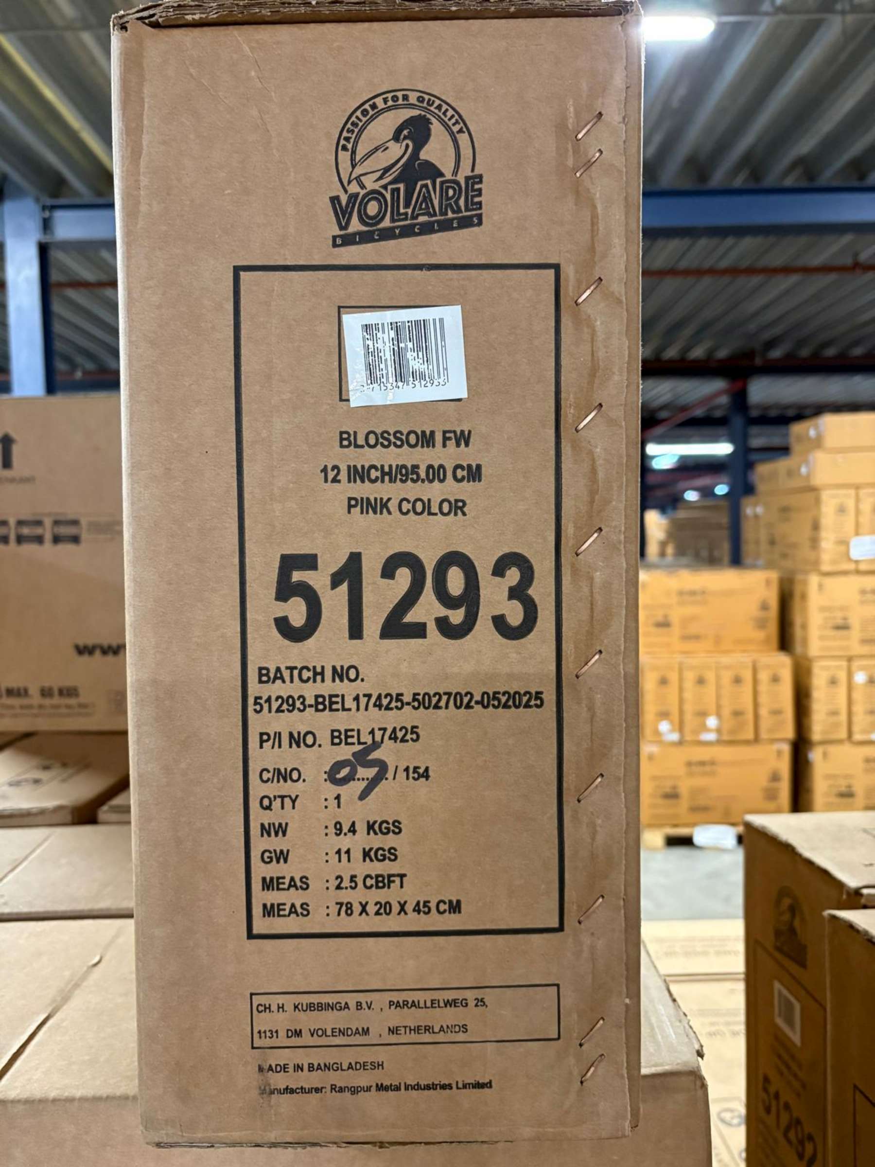 Volare Blossom Kinderfiets - Meisjes - 12 inch - Roze - Twee handremmen 11 Volare Blossom Kinderfiets - Meisjes - 12 inch - Roze - Twee handremmen - Afbeelding 11