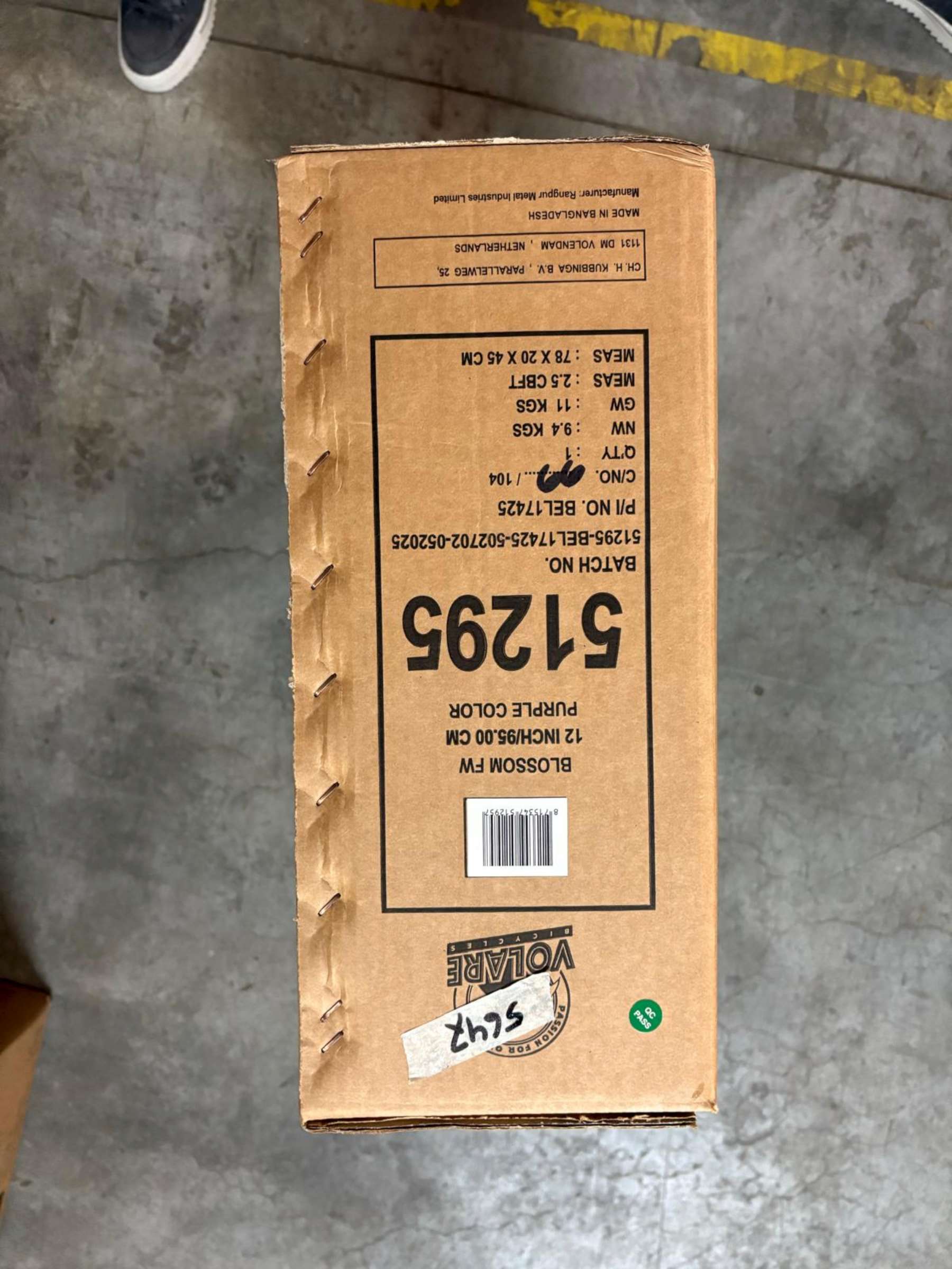 Volare Blossom Kinderfiets - Meisjes - 12 inch - Paars - Twee handremmen 11 Volare Blossom Kinderfiets - Meisjes - 12 inch - Paars - Twee handremmen - Afbeelding 11