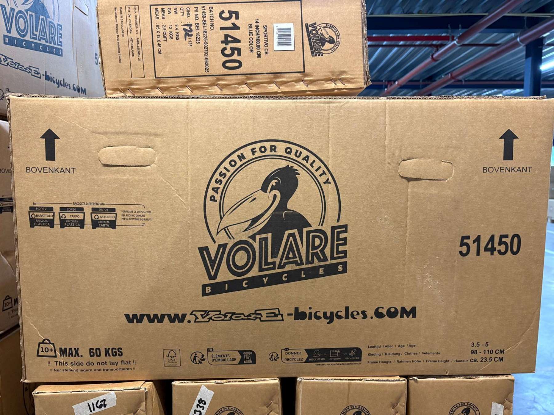 Volare Sportivo Kinderfiets - Jongens - 14 inch - Blauw Zwart 13 Volare Sportivo Kinderfiets - Jongens - 14 inch - Blauw Zwart - Afbeelding 13